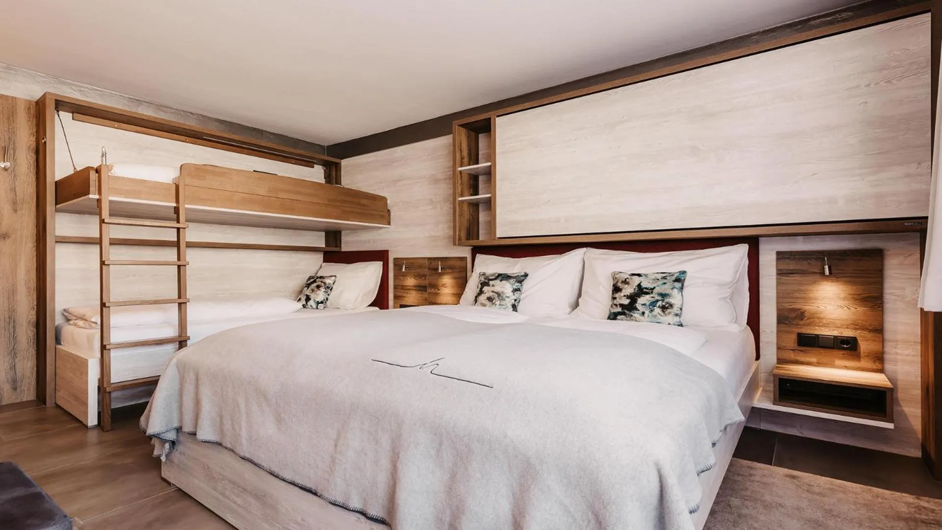 Bed in Hofgut Apartment & Lifestyle Resort Wagrain