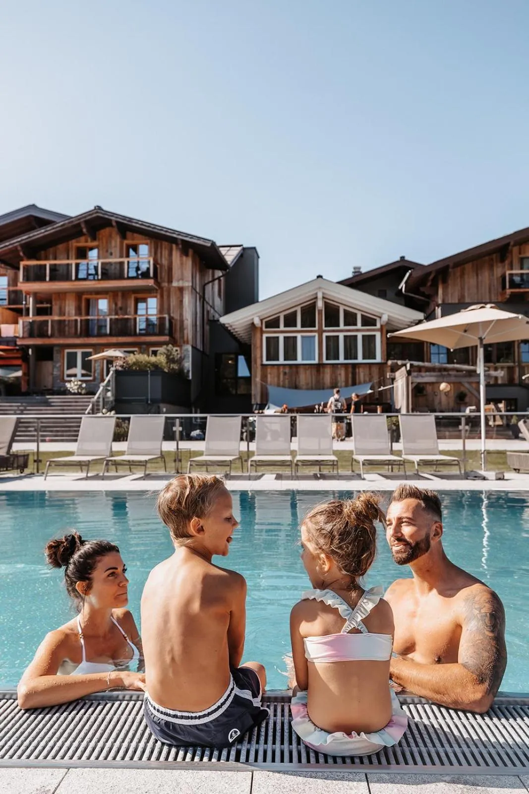 Swimming pool in Hofgut Apartment & Lifestyle Resort Wagrain