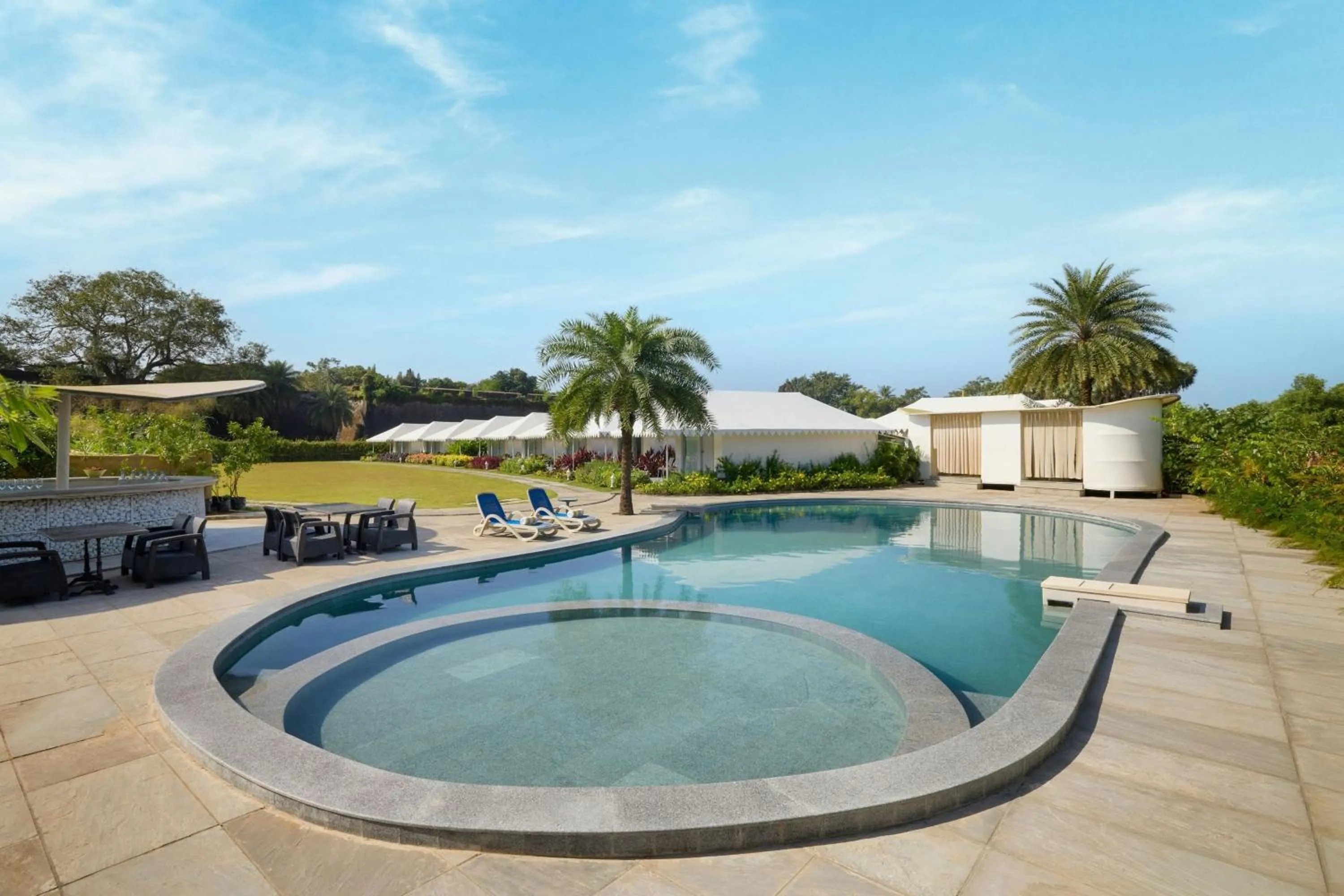Swimming pool in The Fern Seaside Luxurious Tent Resort Daman, Series by Marriott