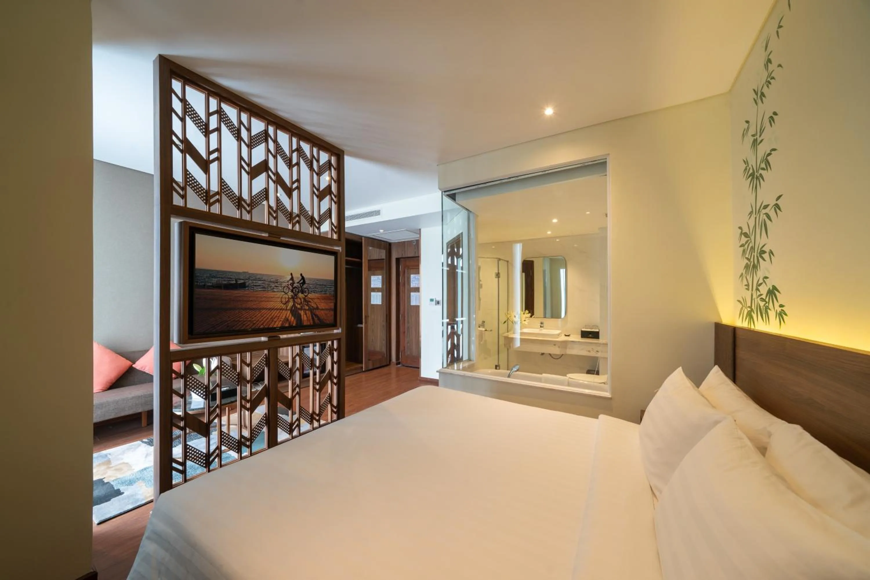 Bed in Northern Charm Hotel