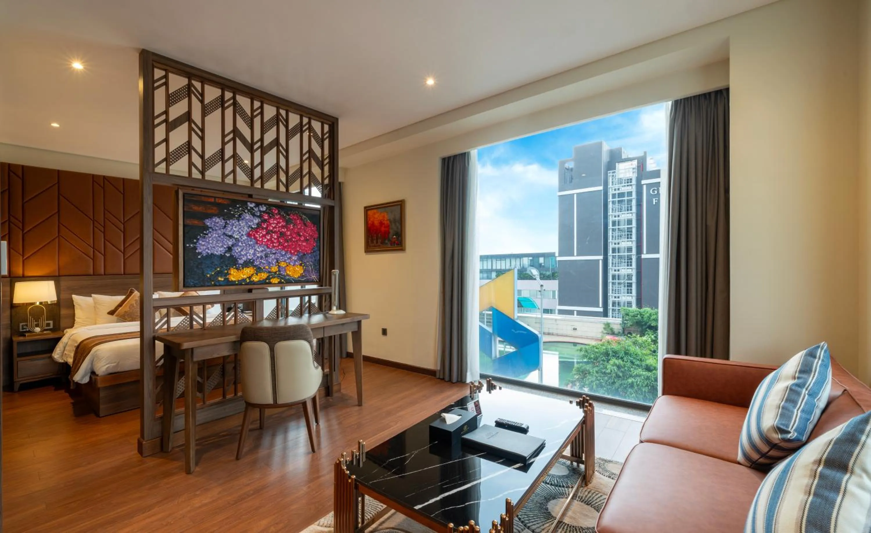 Bed in Northern Charm Hotel