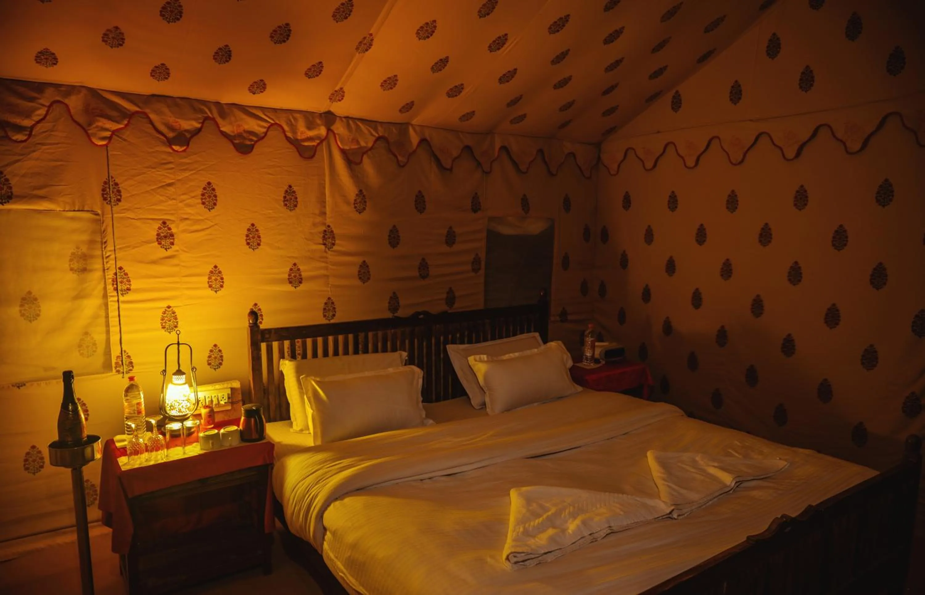 Bed in The Captain Desert Camp