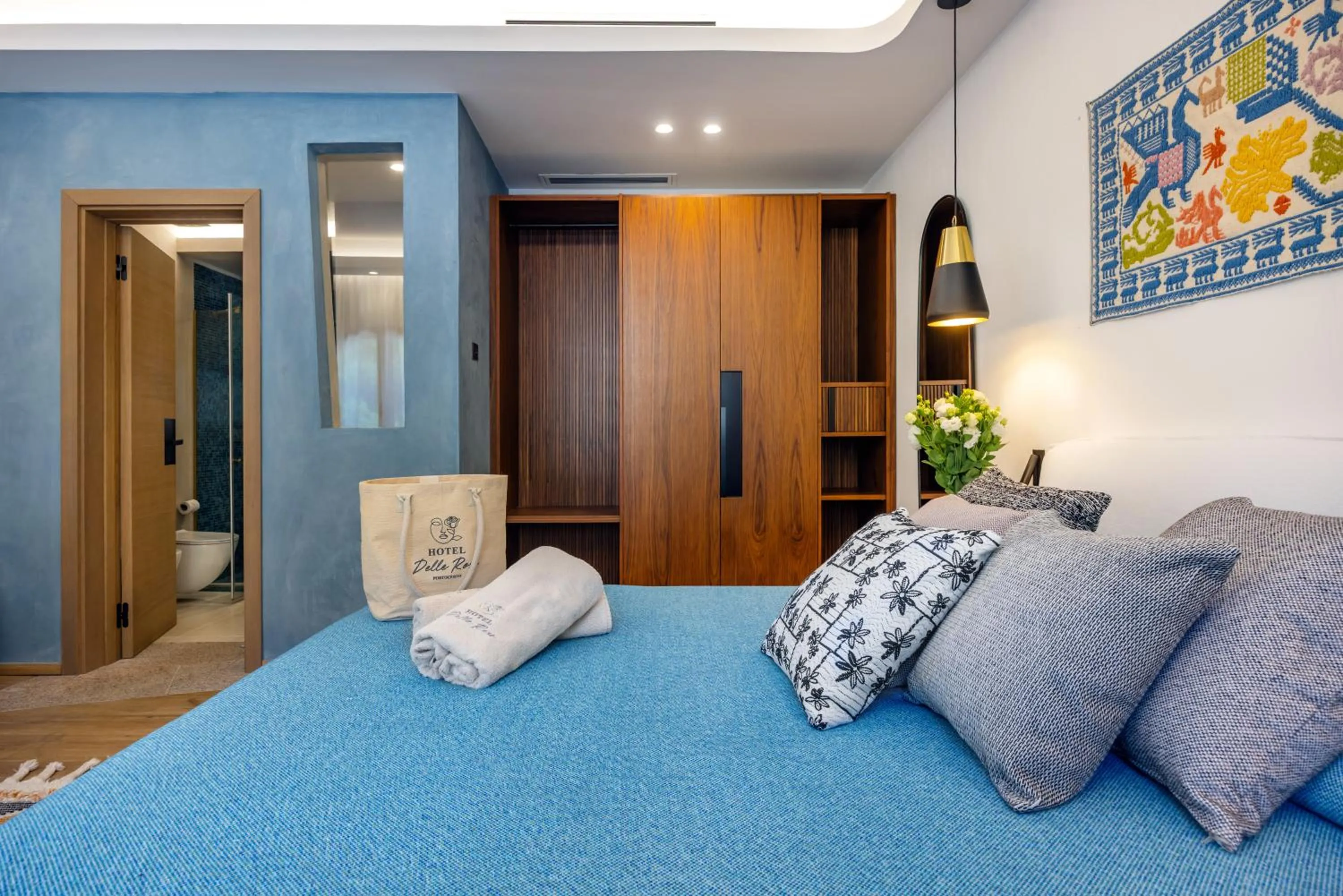 Bed in Hotel delle Rose a Luxury Boutique Hotel