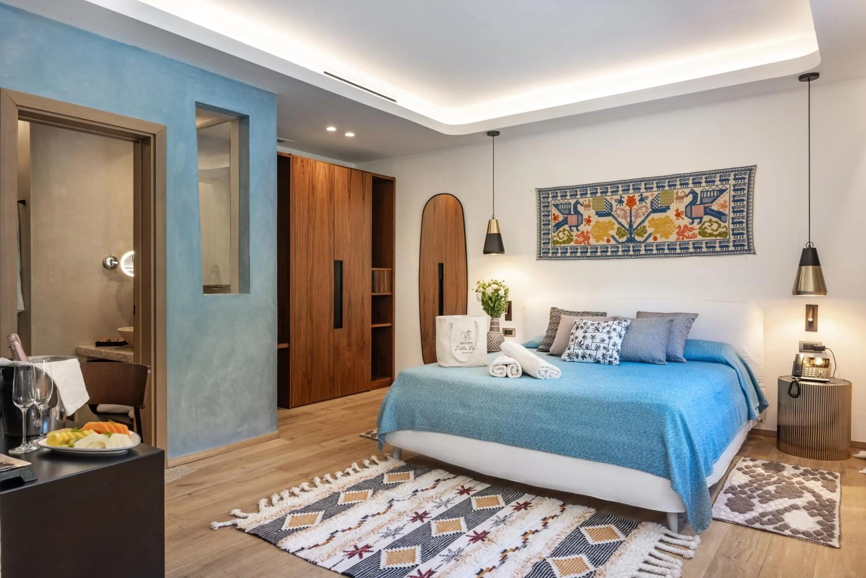 Bed in Hotel delle Rose a Luxury Boutique Hotel