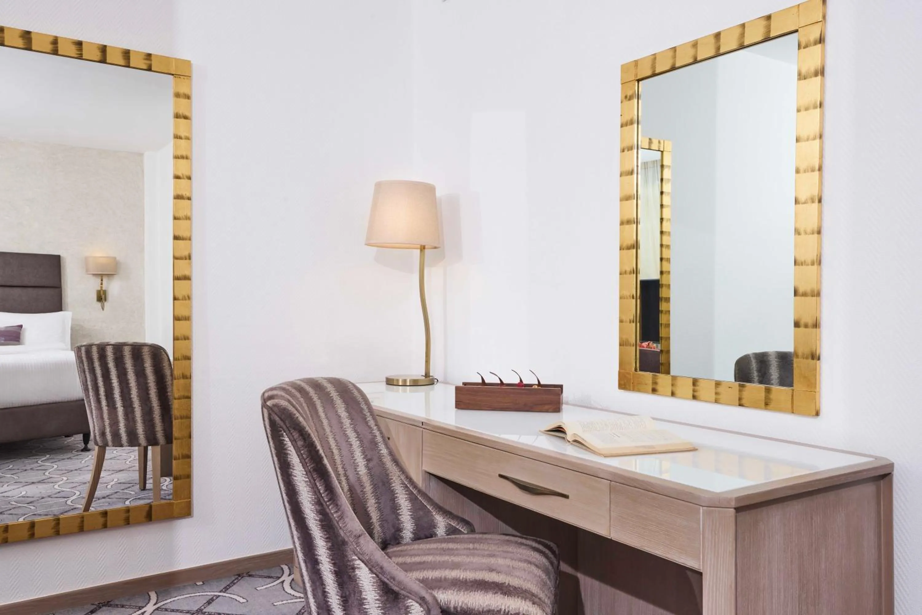 Seating area, Bed in Gefinor Rotana – Beirut