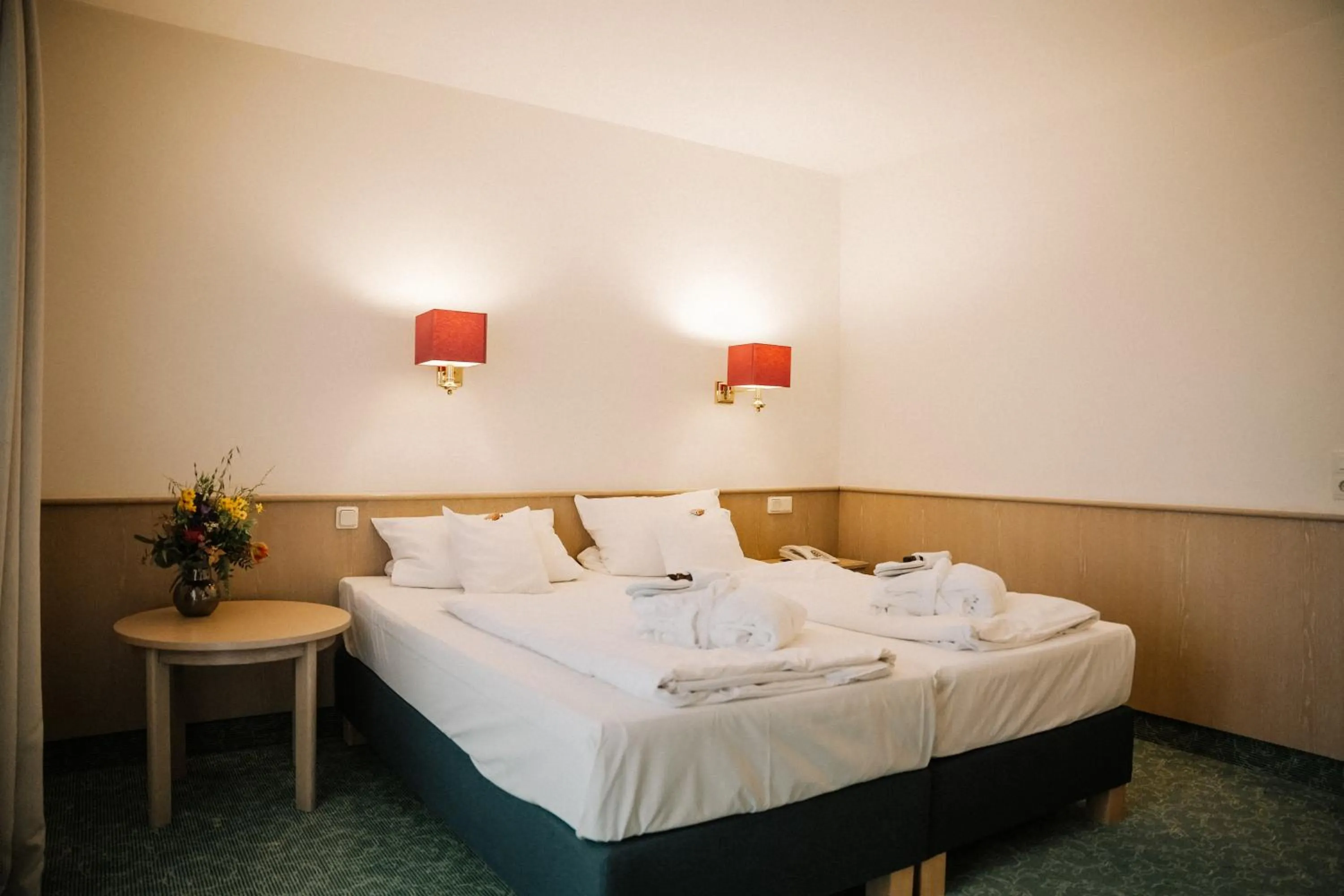 Photo of the whole room, Bed in Landhotel Waldhaus