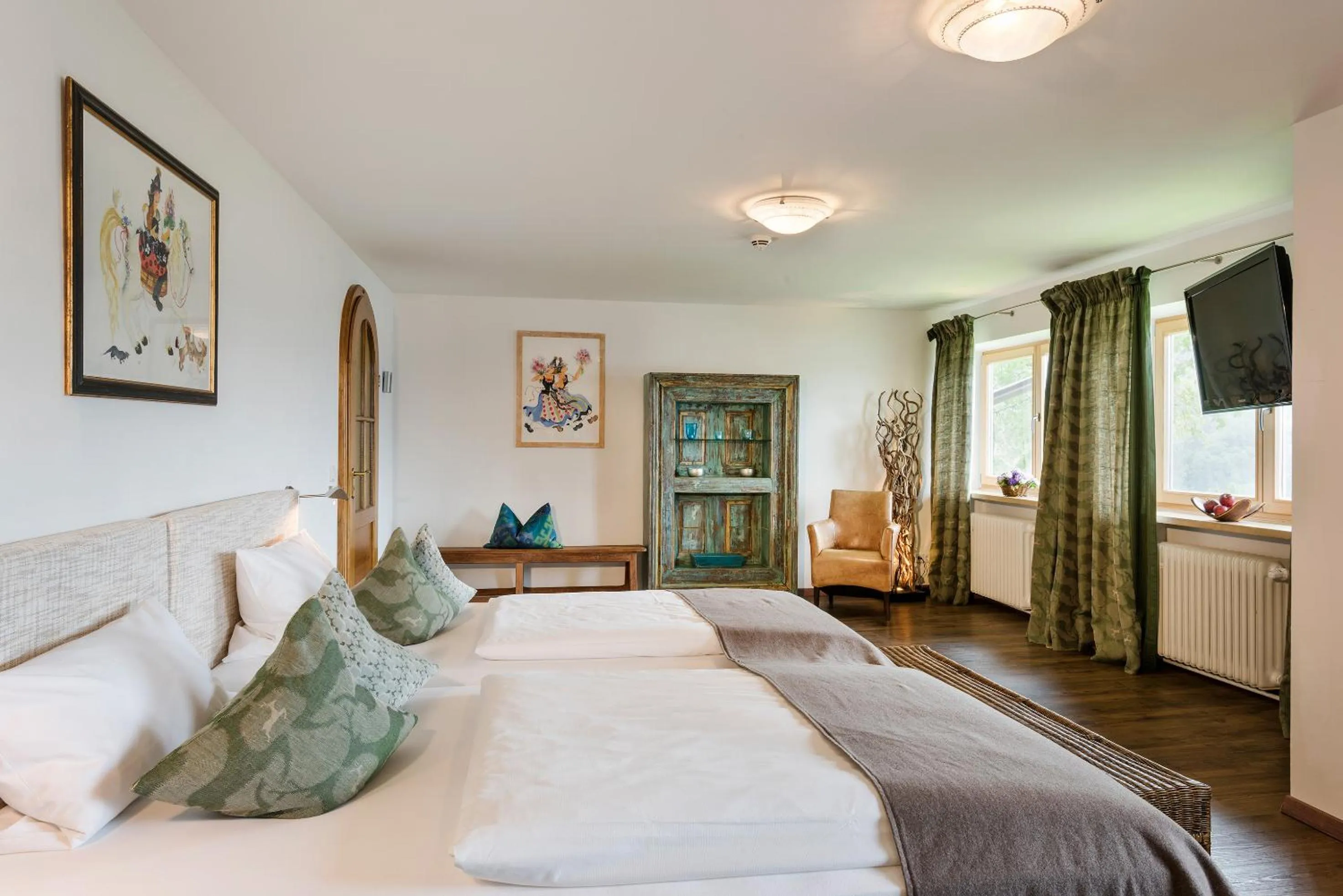 View (from property/room), Bed in Der Westerhof Hotel