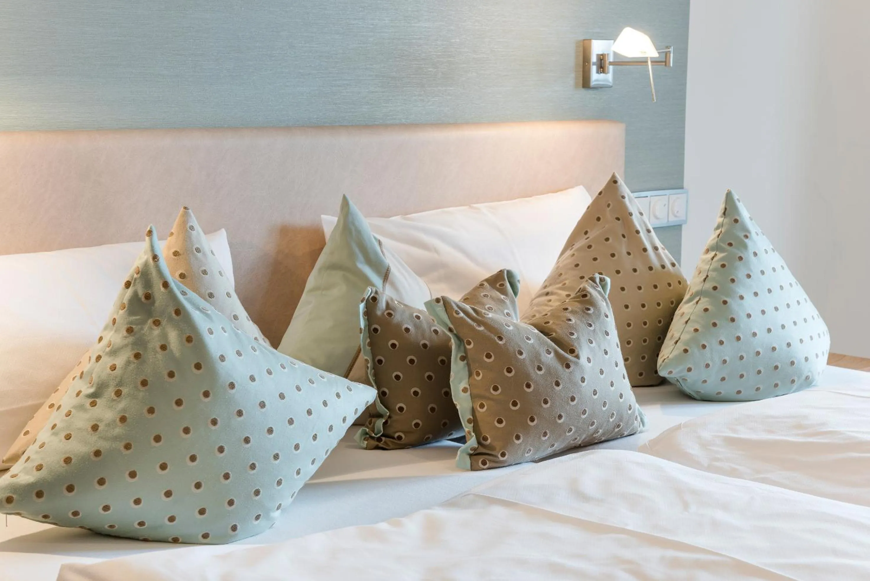 Decorative detail, Bed in Der Westerhof Hotel