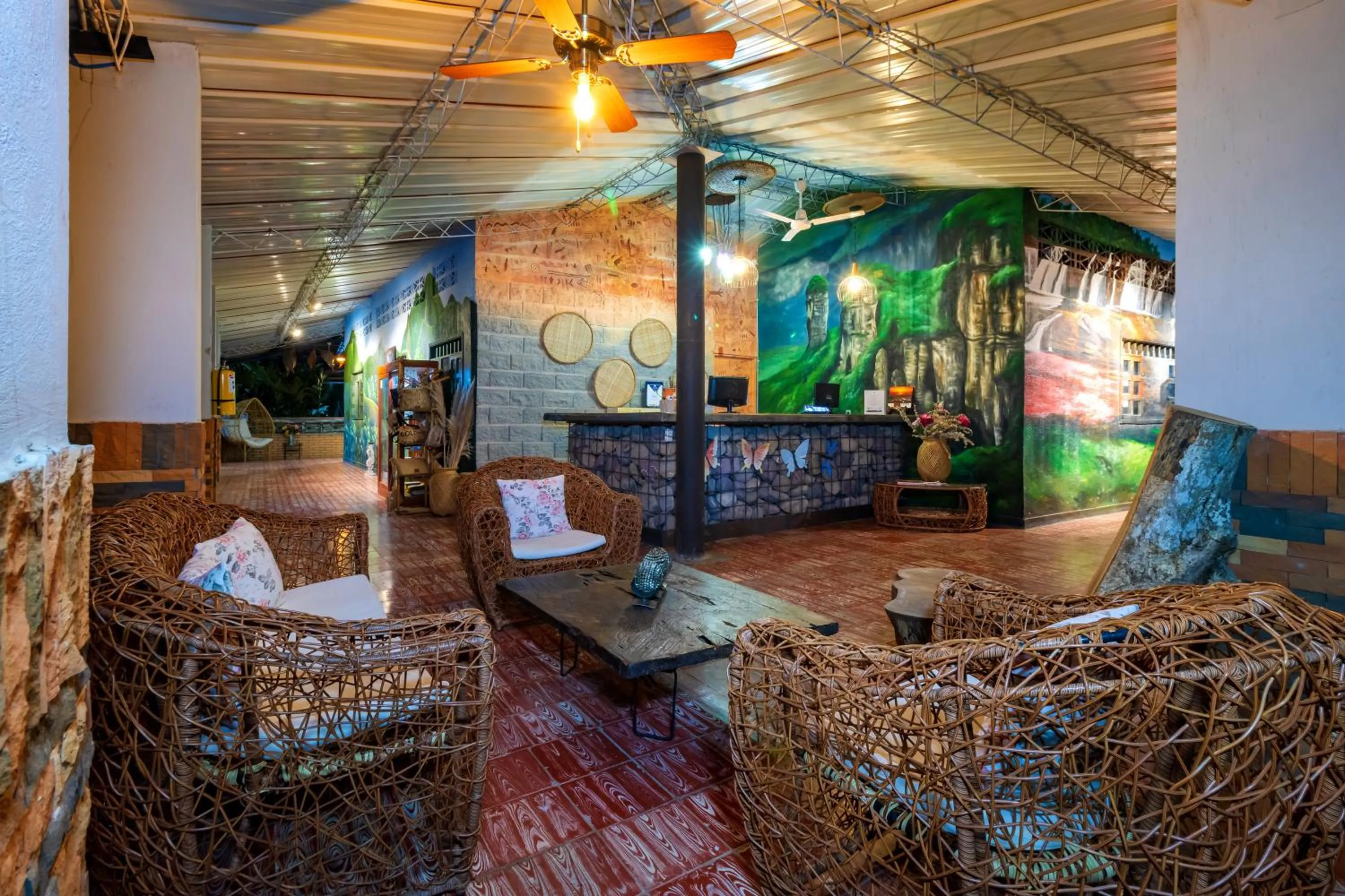 Lobby or reception in NQ Hotel Orinoquia