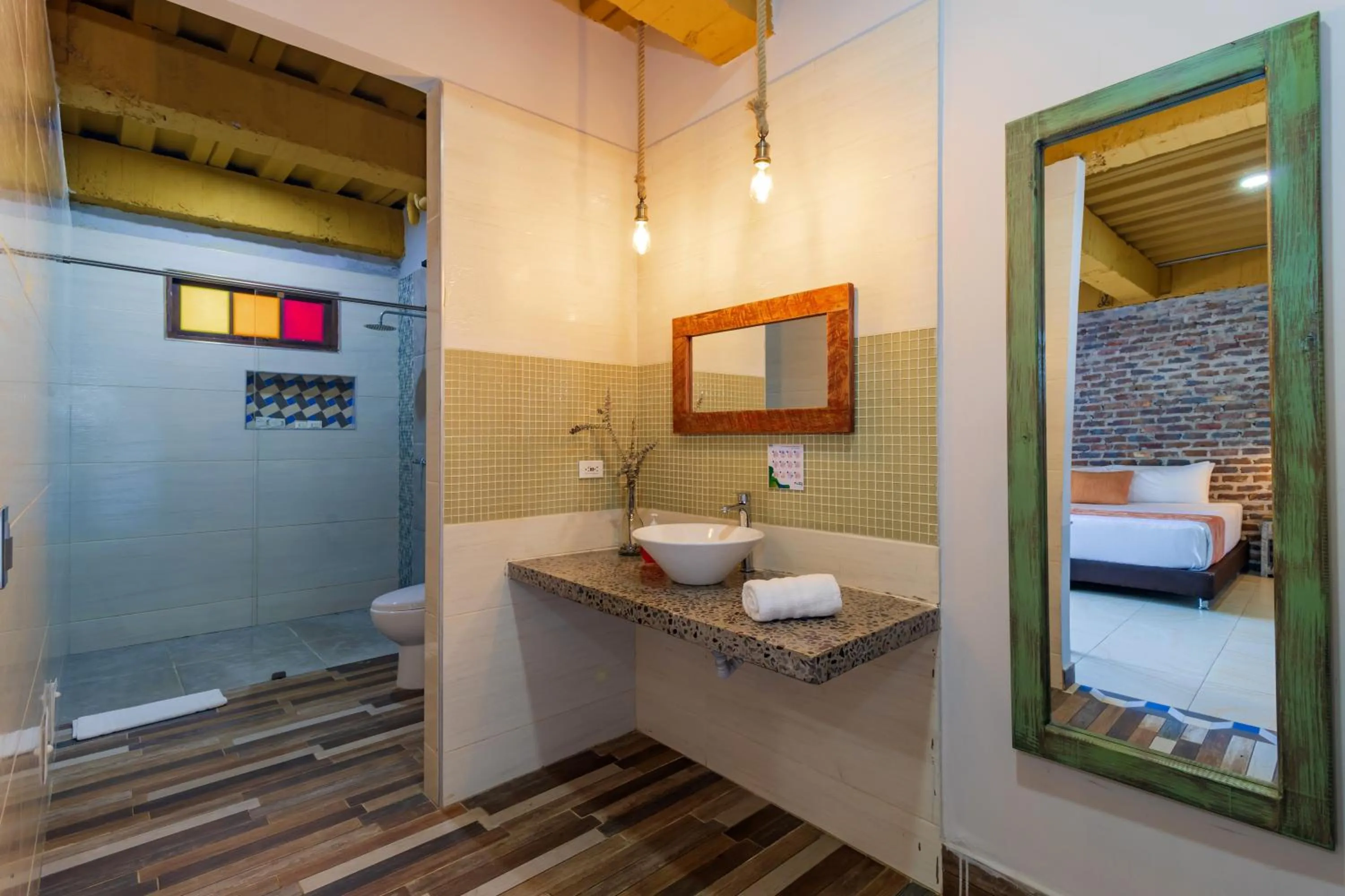 Bathroom in NQ Hotel Orinoquia