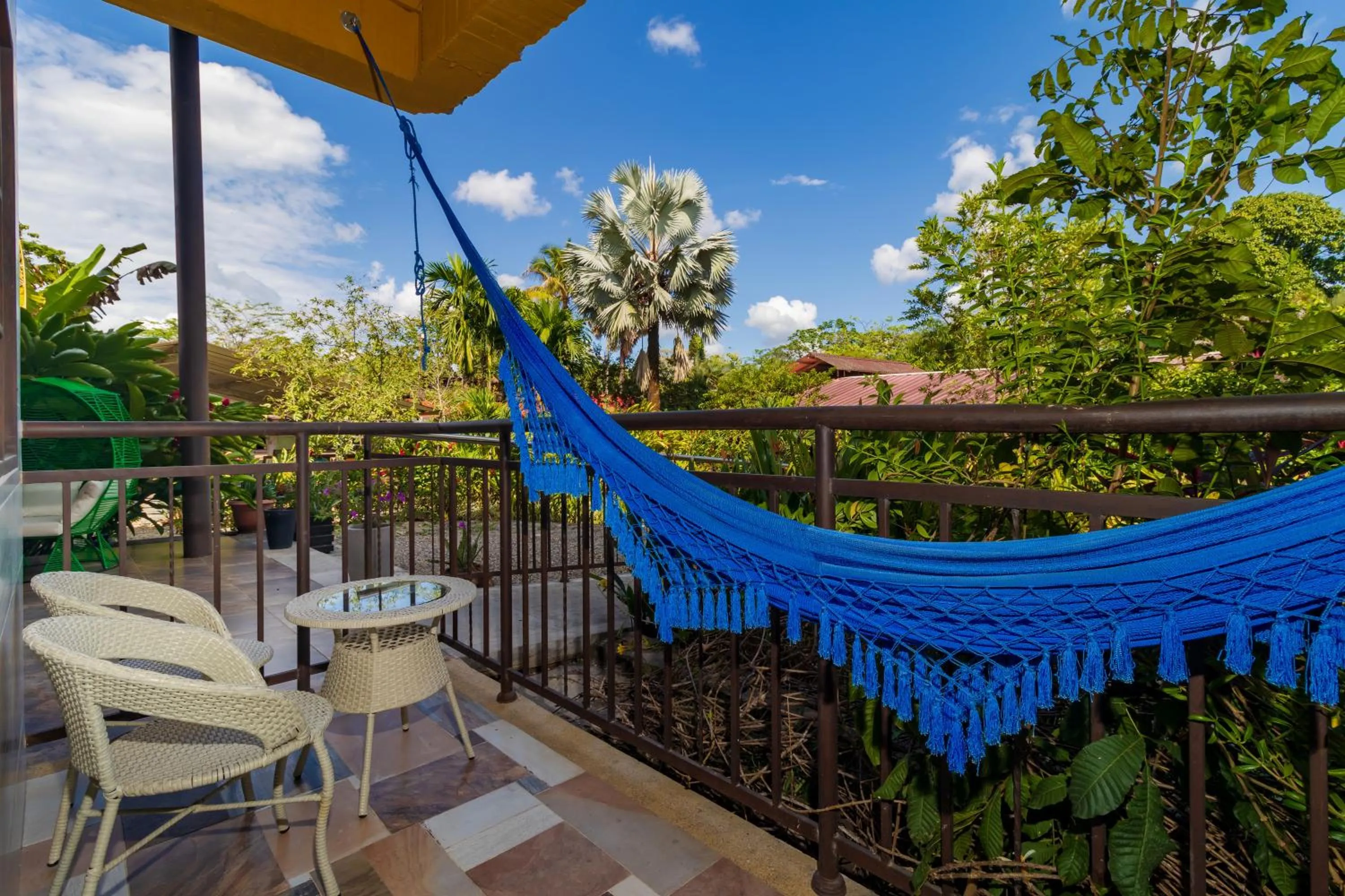 Garden view in NQ Hotel Orinoquia