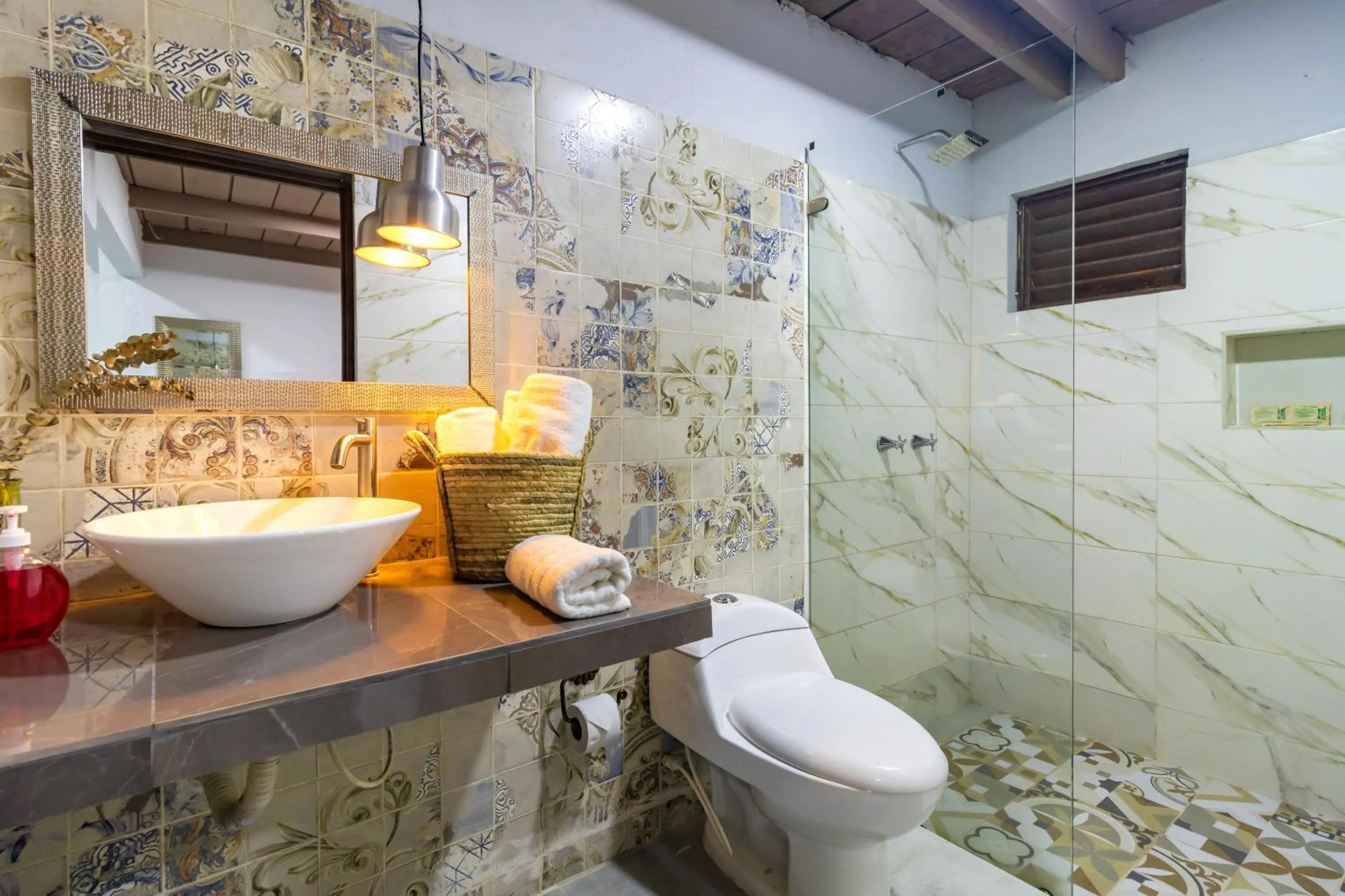 Bathroom in NQ Hotel Orinoquia