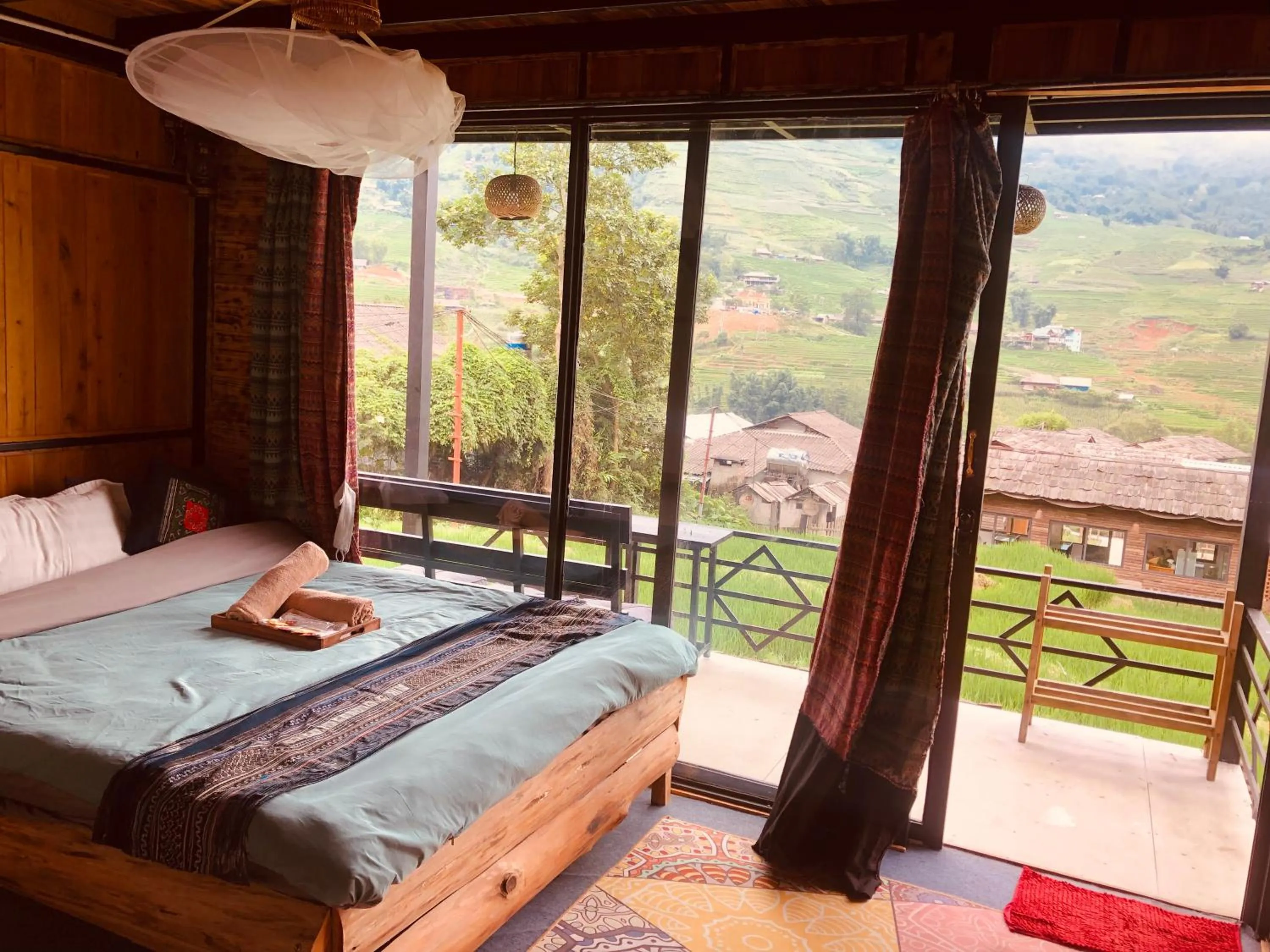 Bed in Sapa Plum Eco House