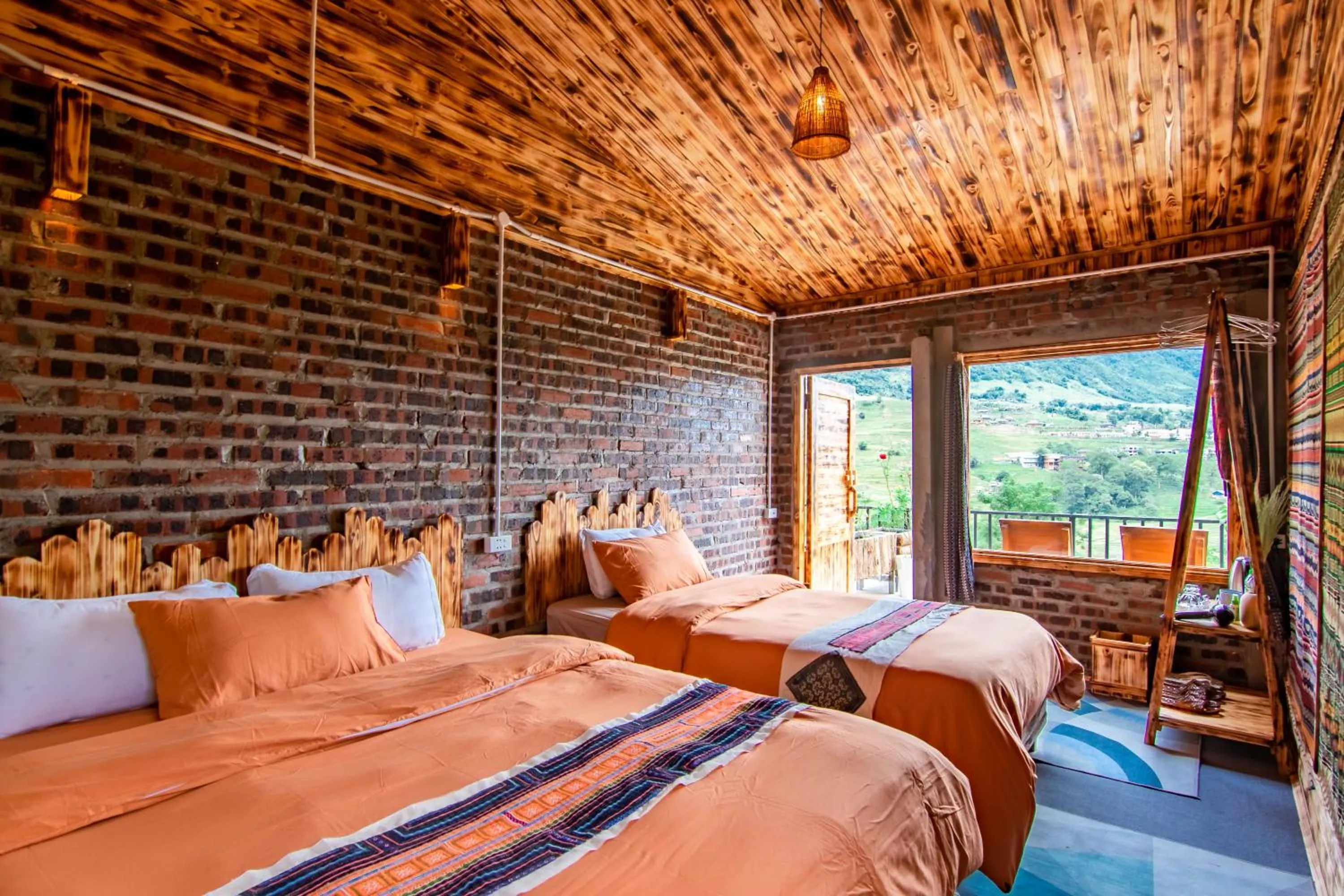 Bed in Sapa Plum Eco House