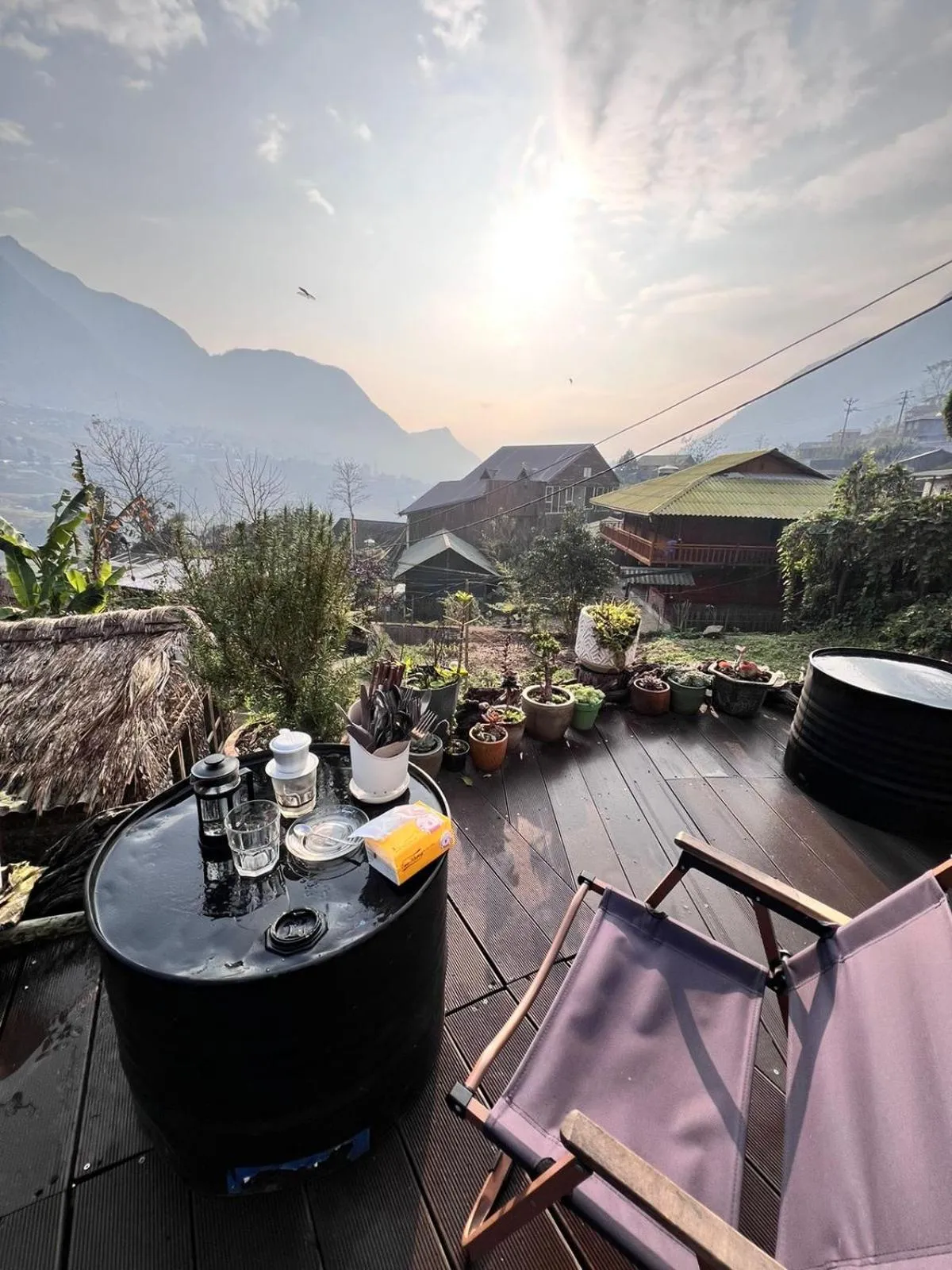 Patio in Sapa Plum Eco House