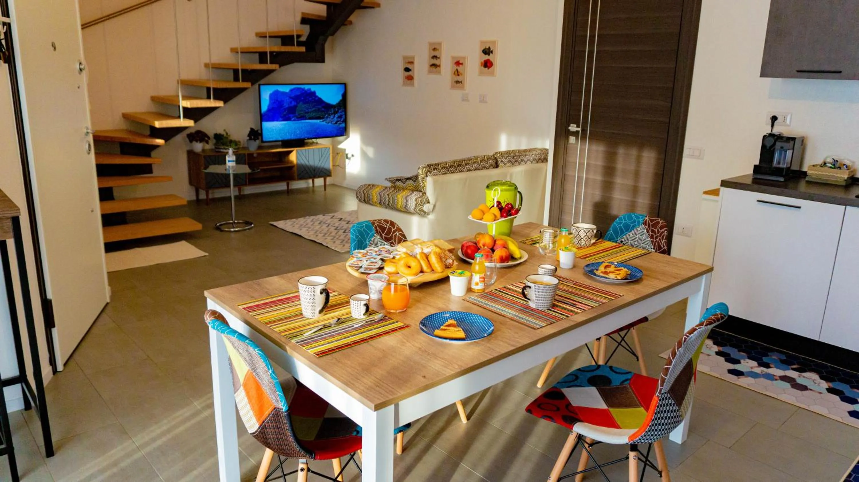 Communal kitchen in B&B Montrabu