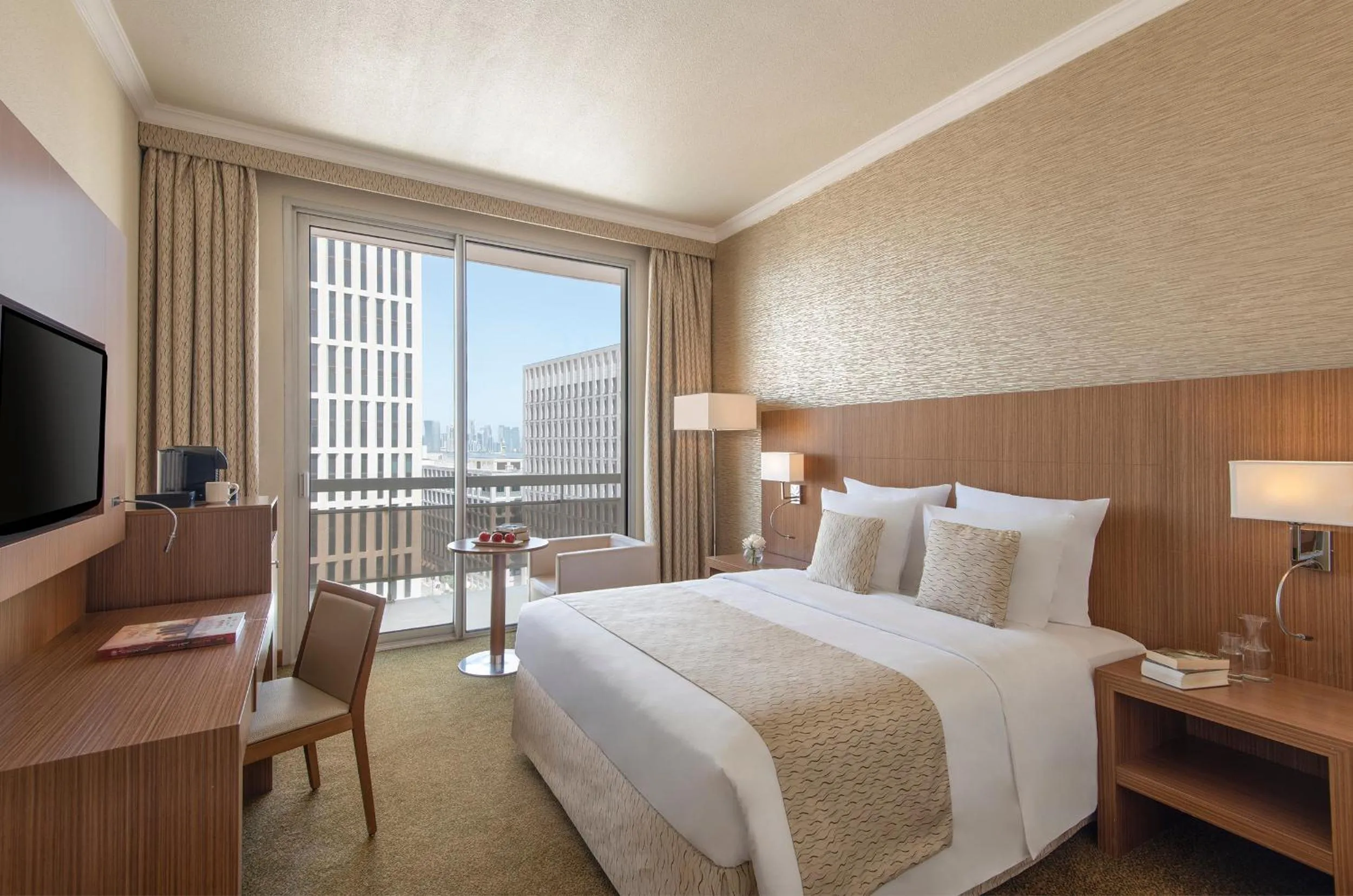 City view, Bed in Treffen House Doha - Souq Waqif and next to Msheireb Metro Station