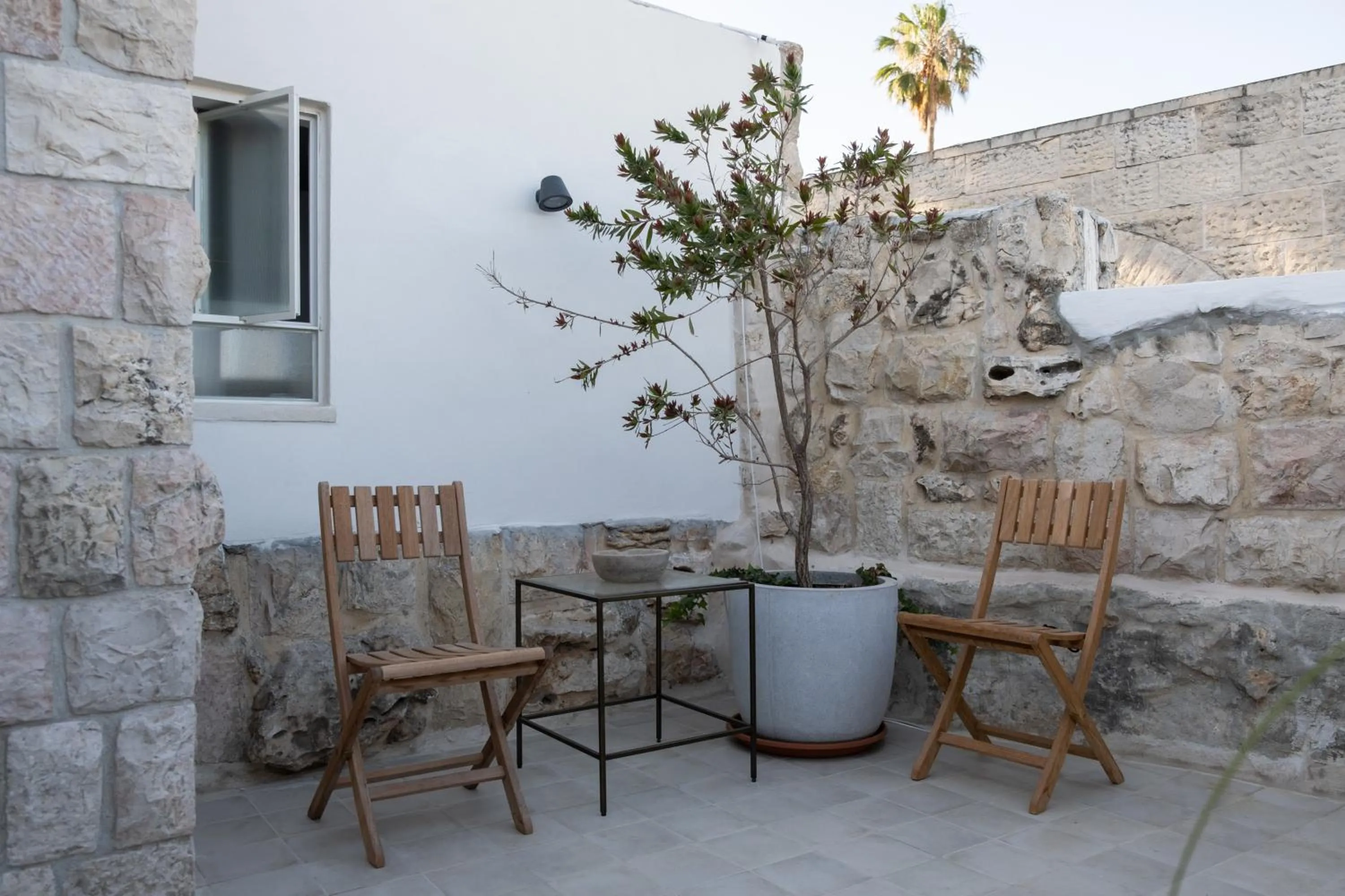Balcony/Terrace in Khan Ein Karem Boutique Hotel