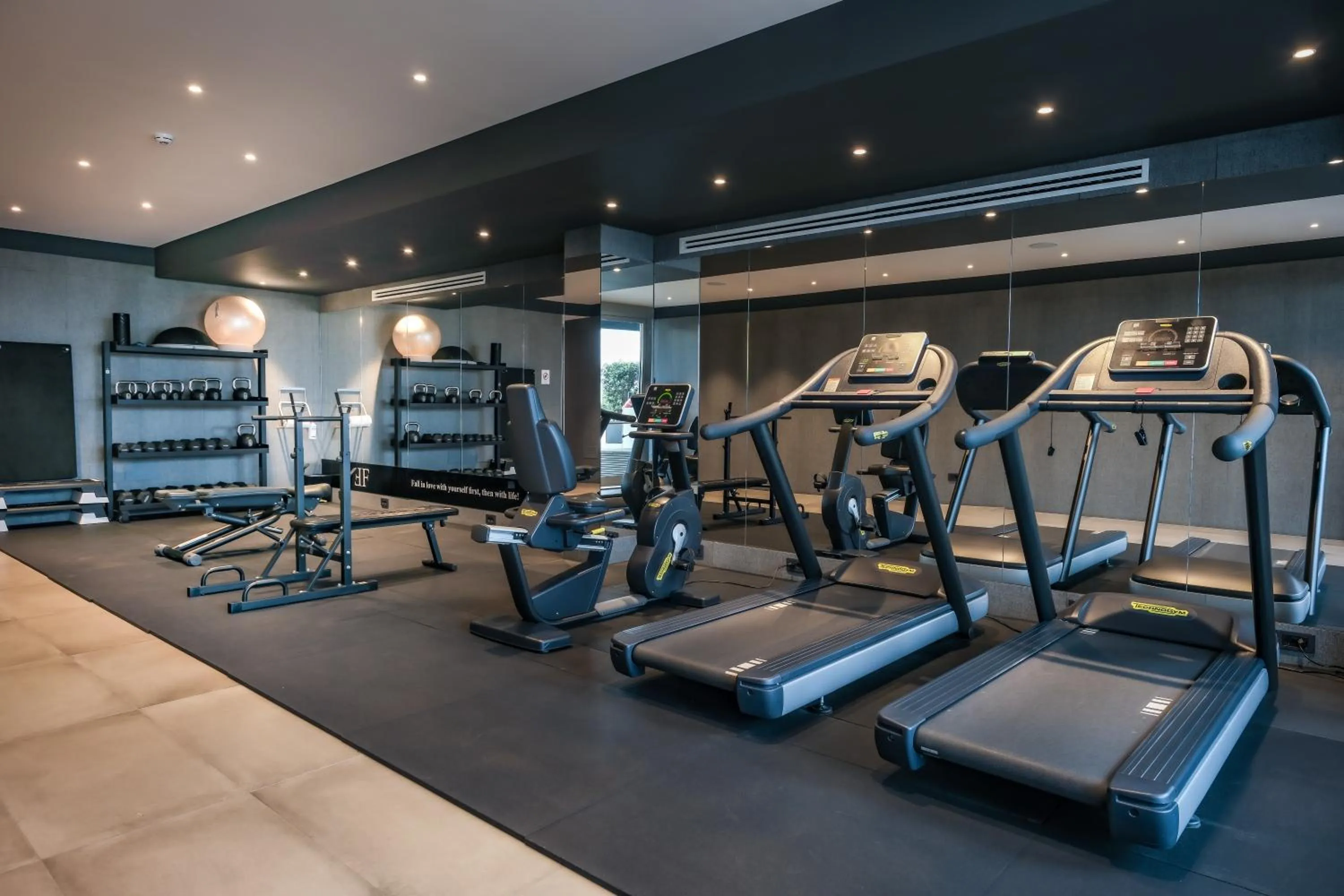 Fitness centre/facilities in Hotel & Resort Tre Fontane Luxury