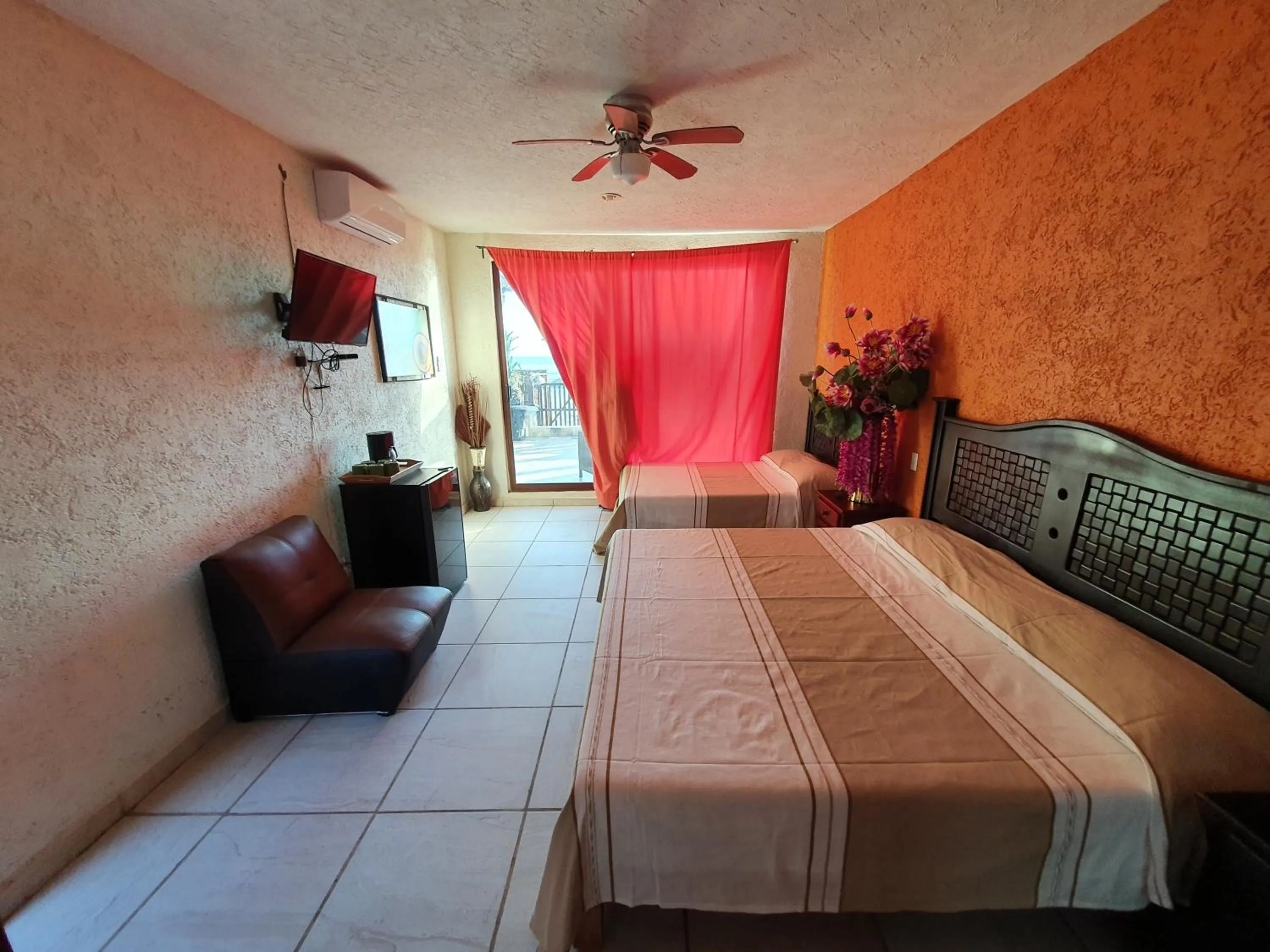 Bed in Bungalows La Perla Playa Azul