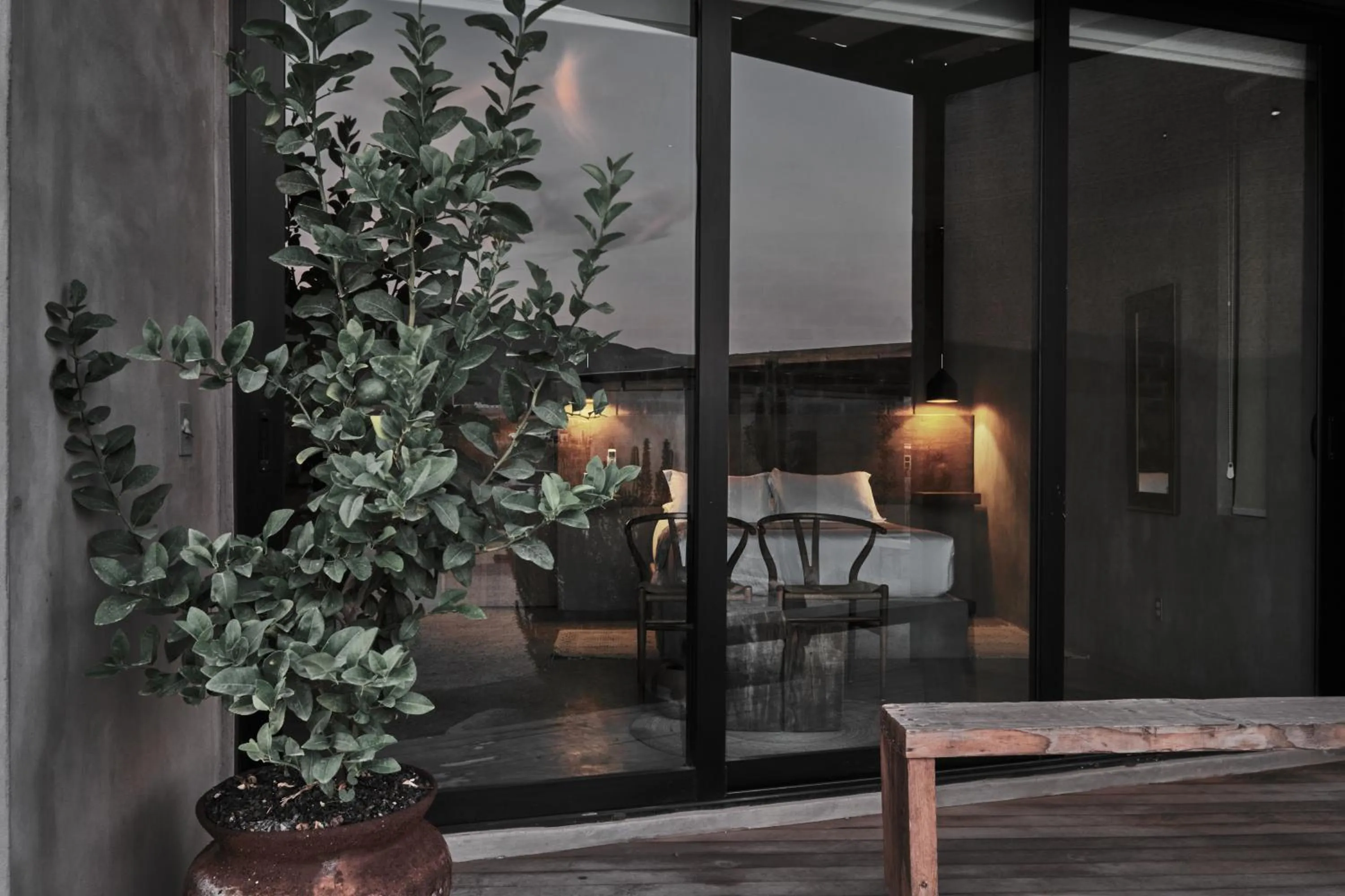 Patio in Casa Michaus Valle de Guadalupe