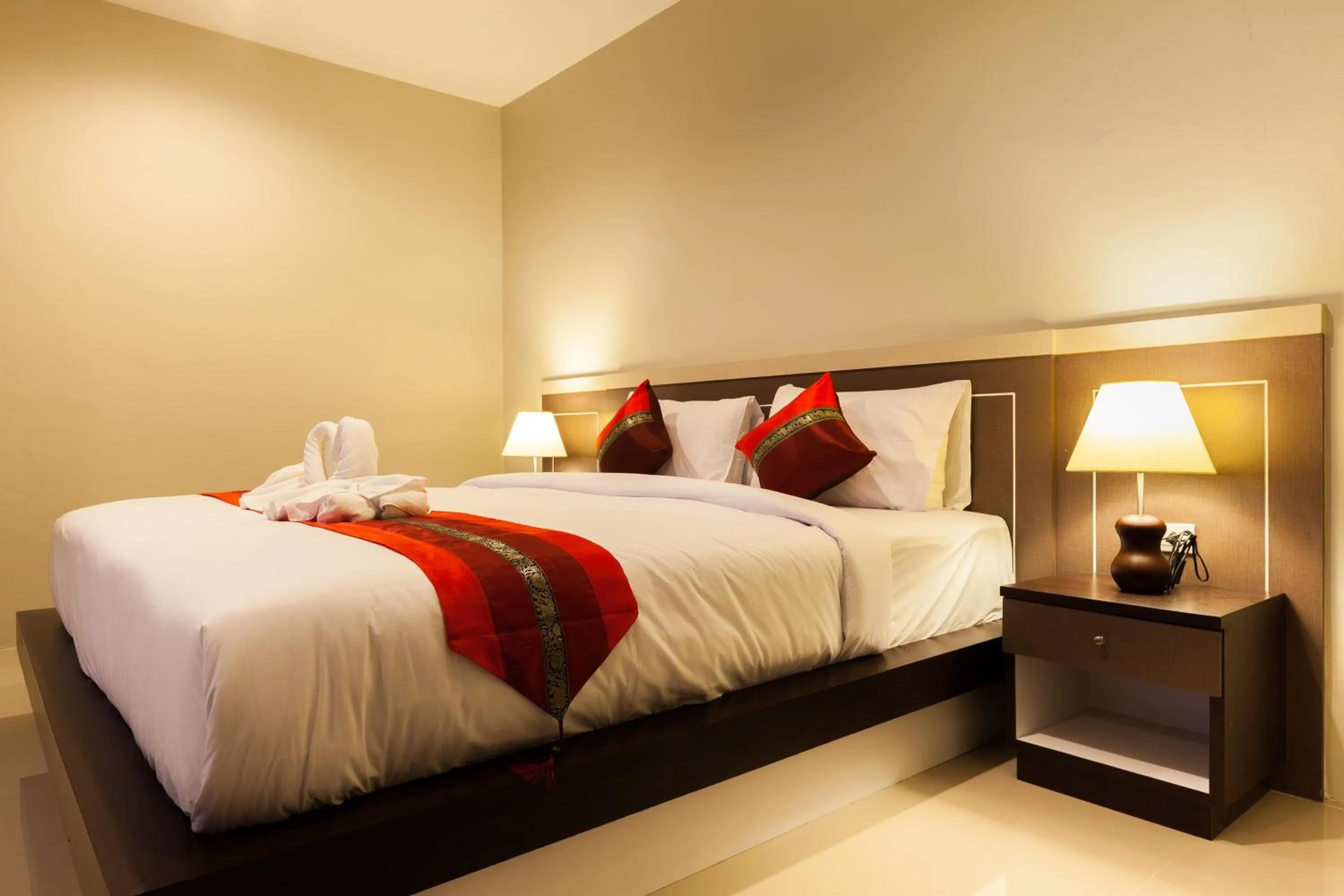 Bed in Pranee Home Phang-nga