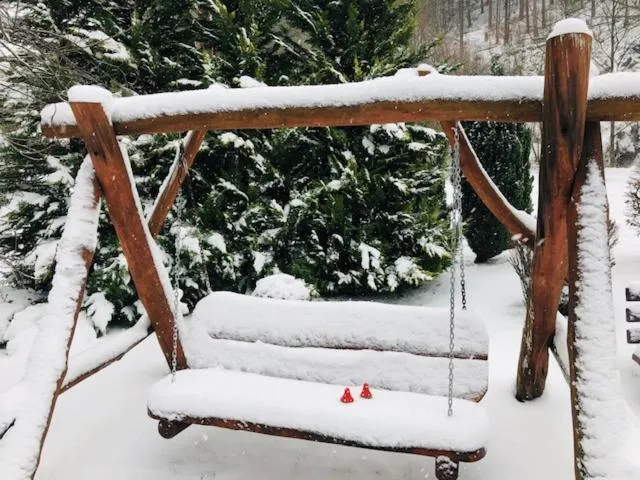 Garden view in Landhotel Kunzental