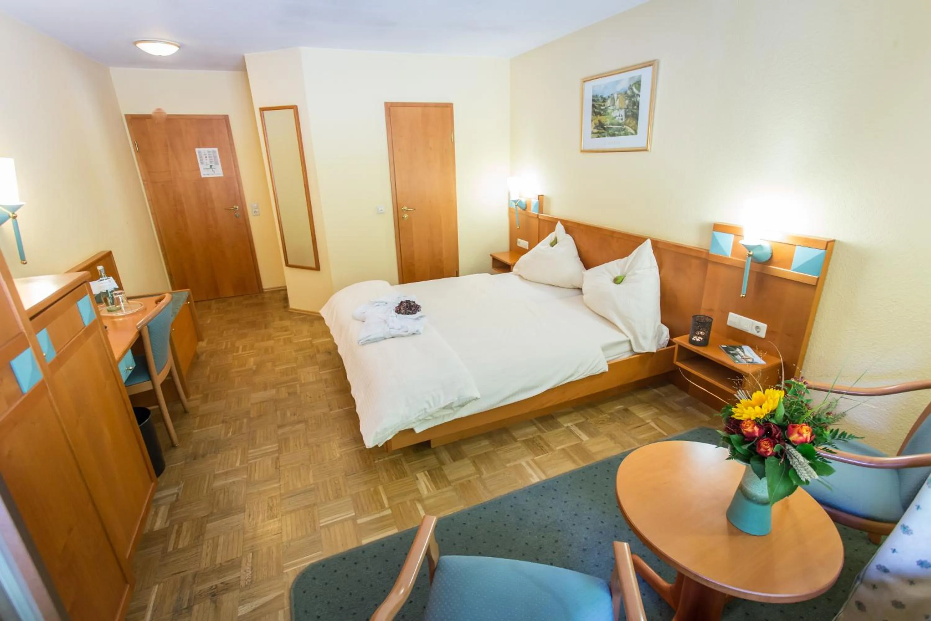 Bedroom, Bed in Waldhotel Felschbachhof