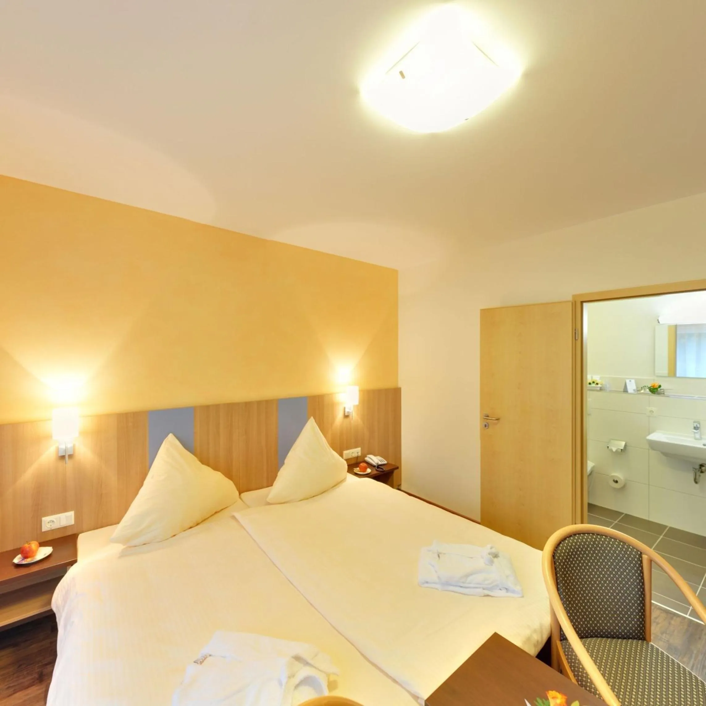 Bedroom, Bed in Waldhotel Felschbachhof