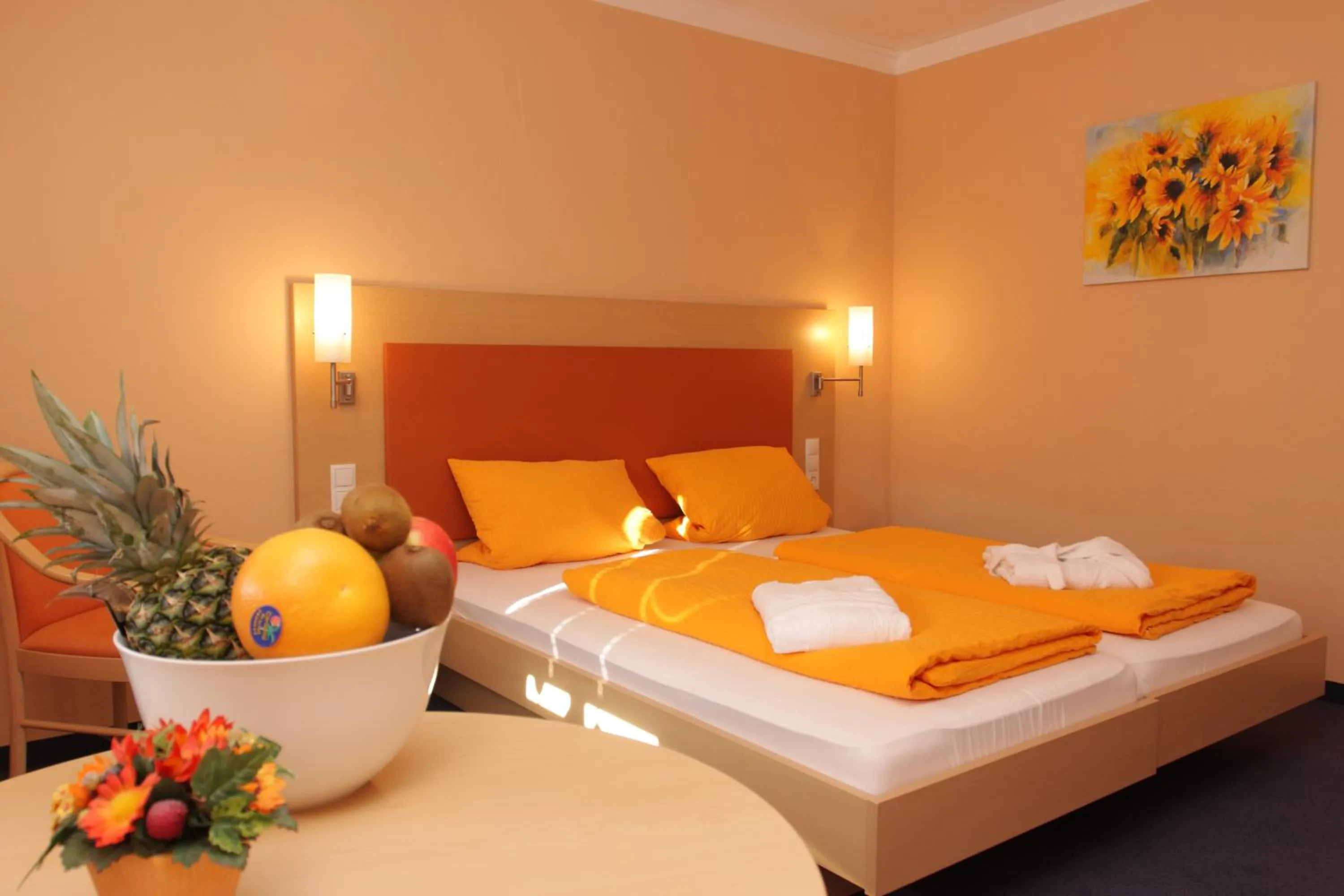 Photo of the whole room, Bed in Hotel Linde Pfalz