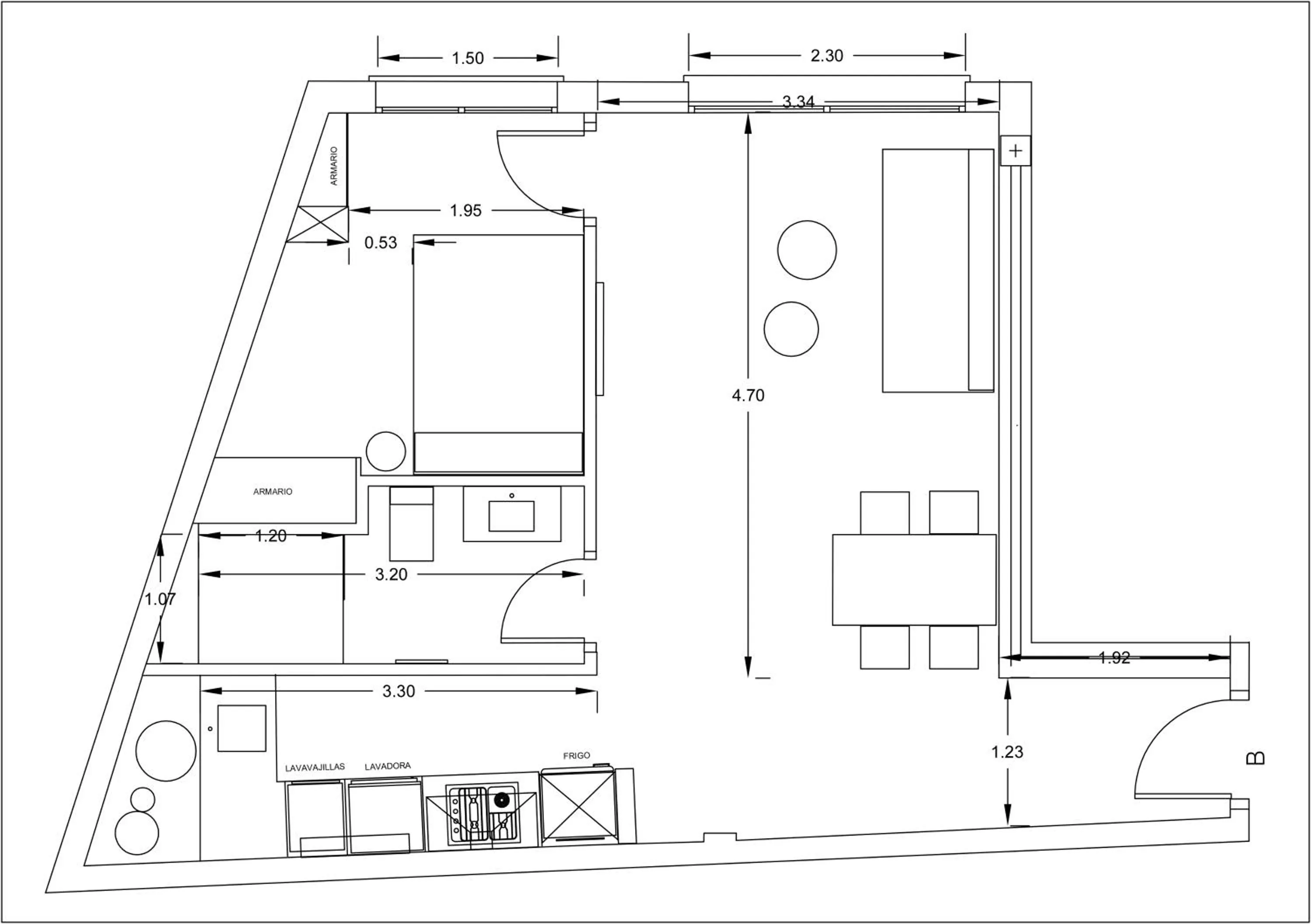 Floor plan in Sea to Sky Suites - Mijas Pueblo