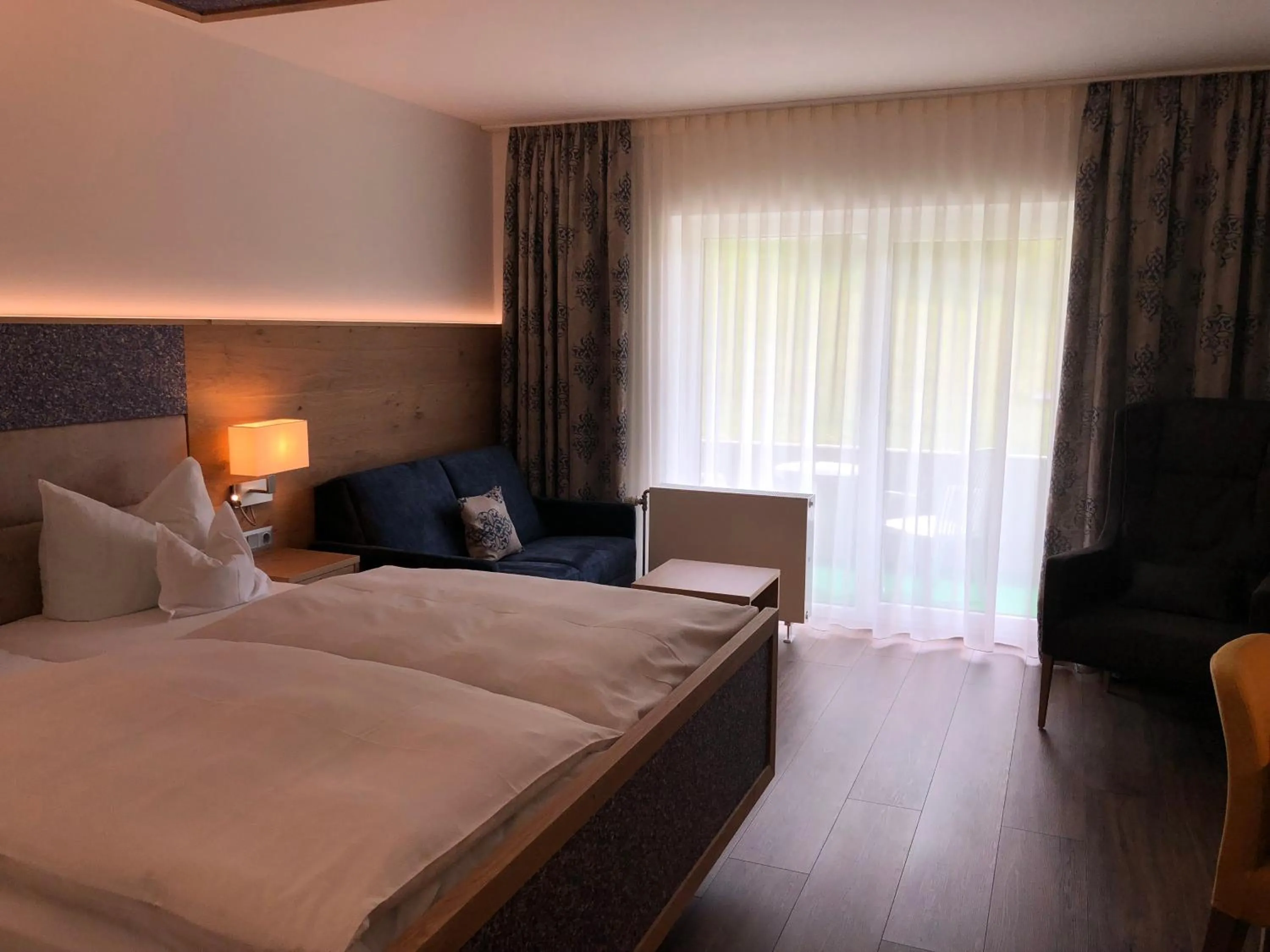 Bed in Urlaubshotel Binder