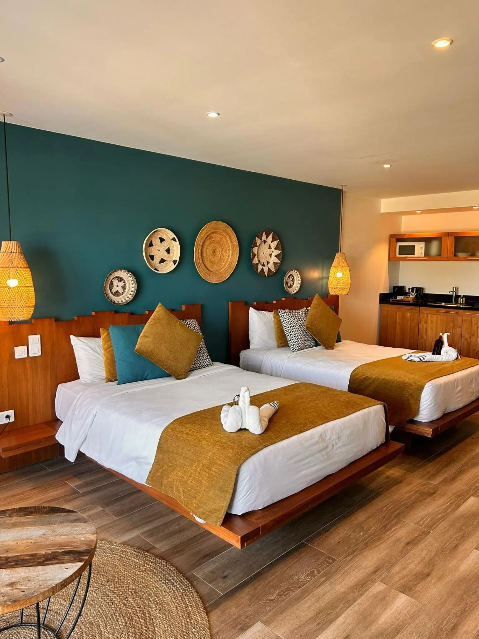 Bed in Orient Beach Hotel