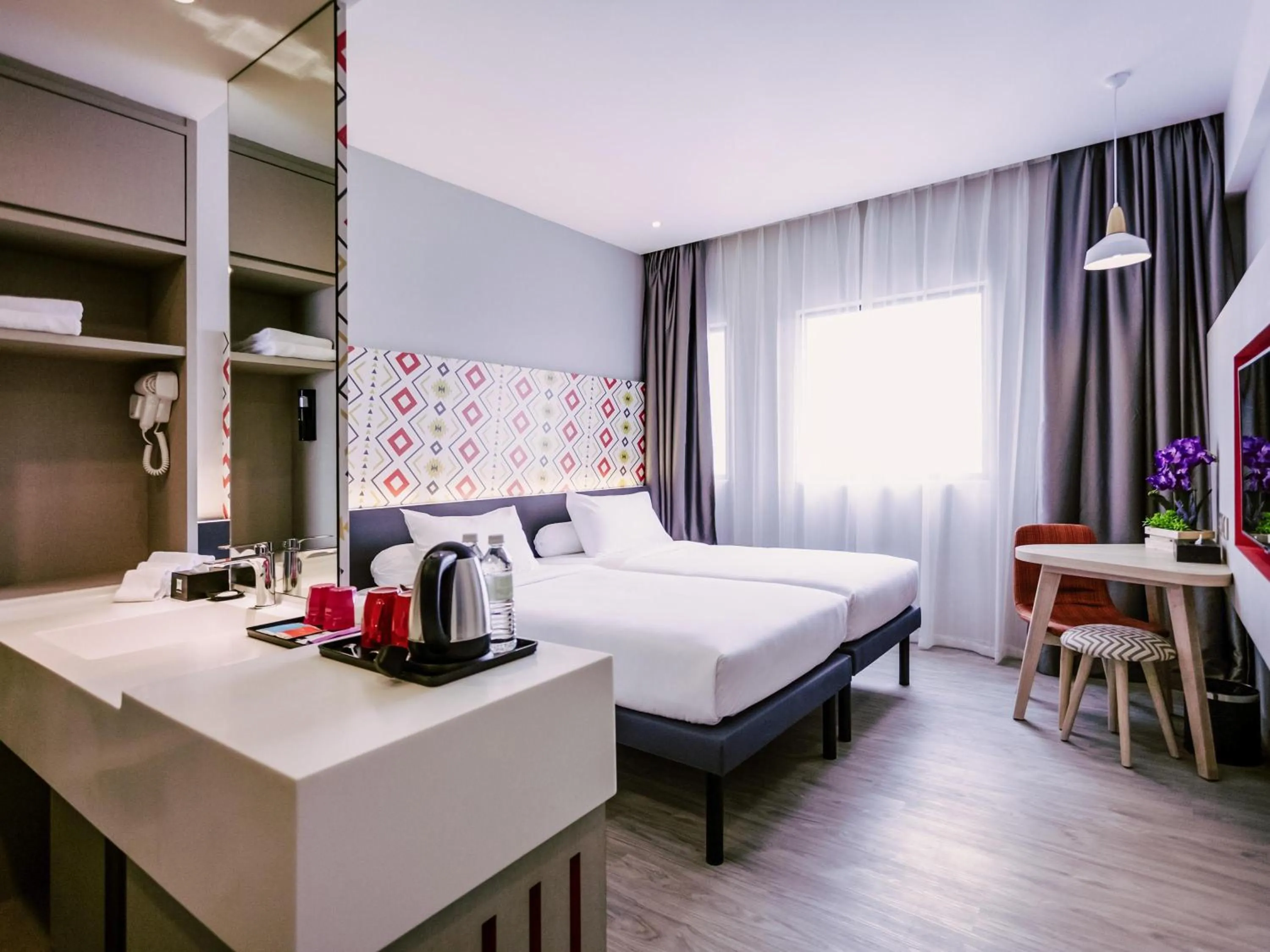 Bedroom, Bed in ibis Styles Kota Bharu