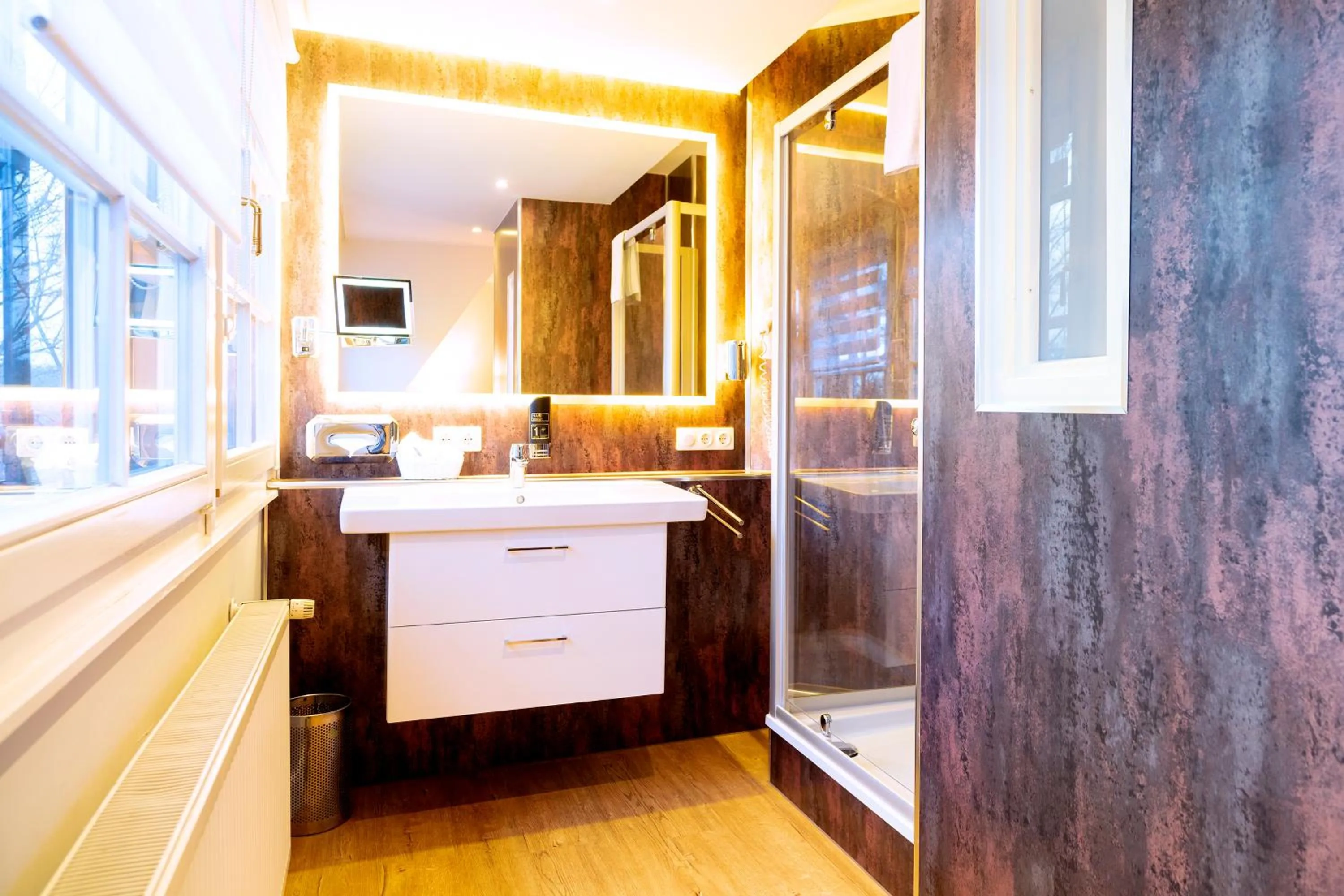 Shower in Hotel Villa Monte Vino