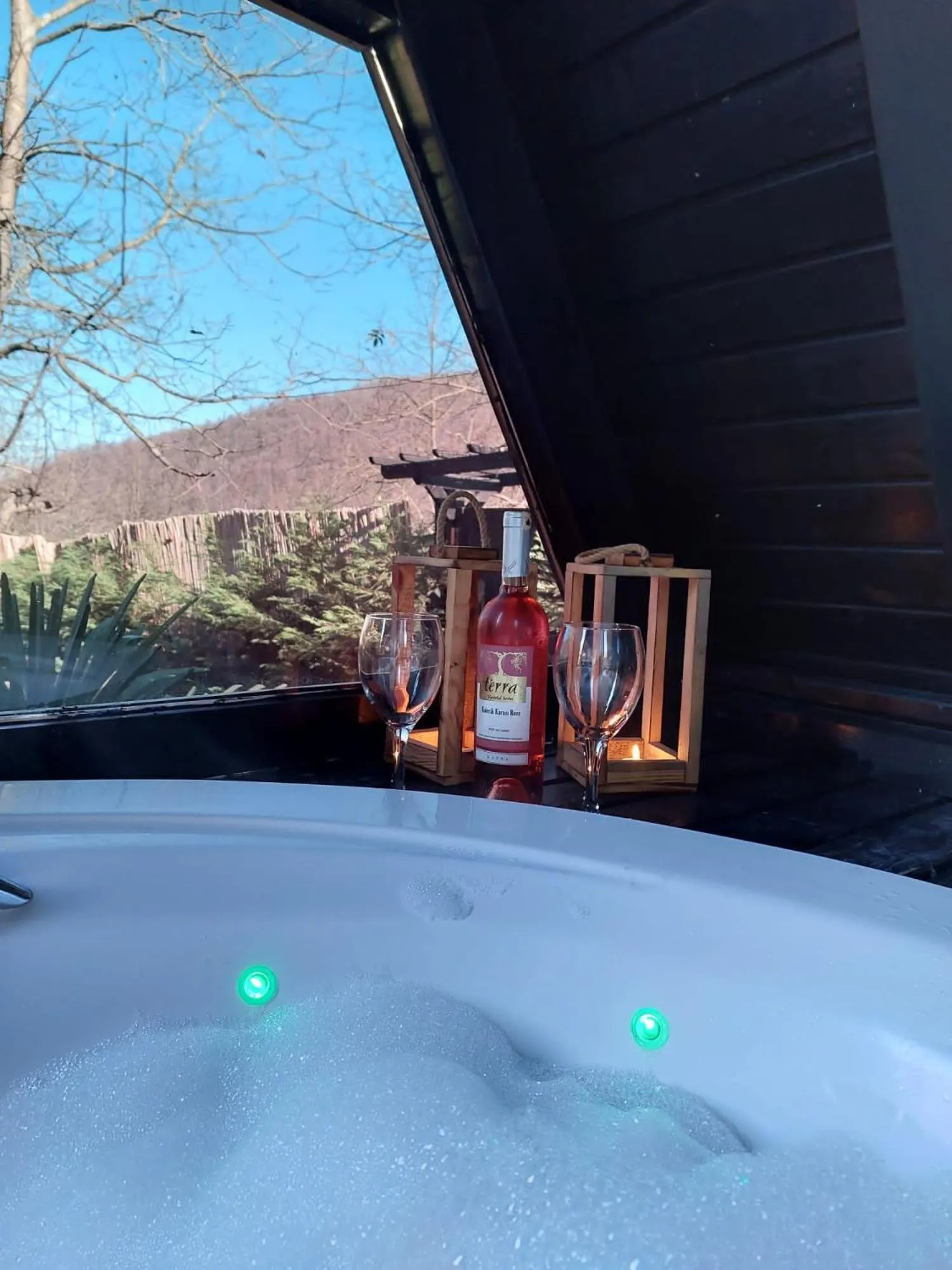 Hot Tub in Sapanca Çağlayan Bungalow