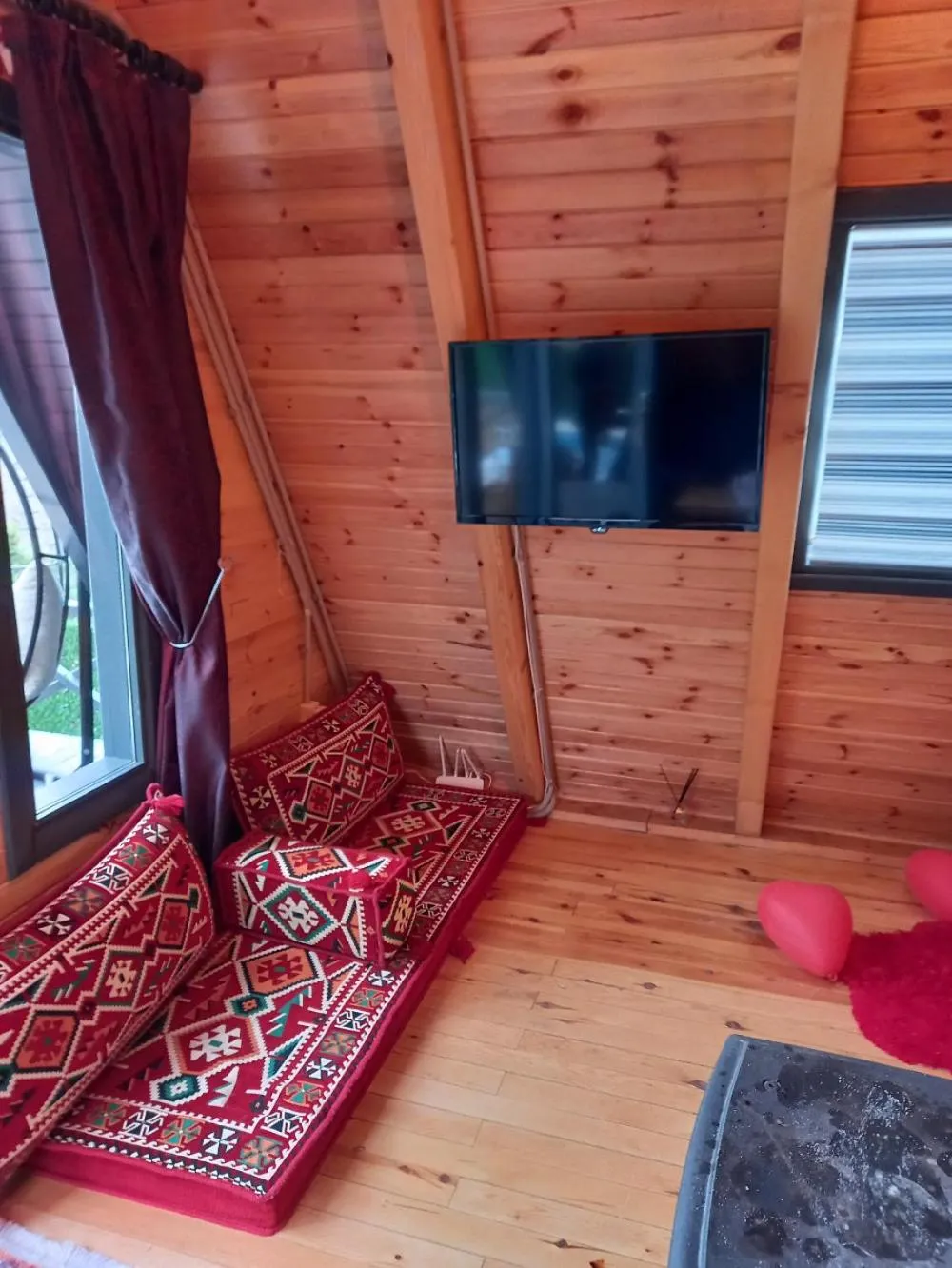 Bed in Sapanca Çağlayan Bungalow