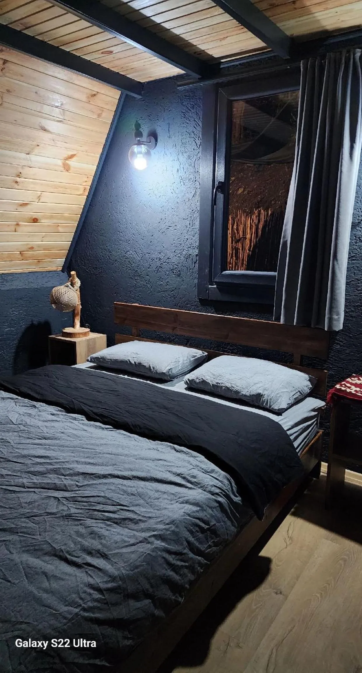 Bed in Sapanca Çağlayan Bungalow