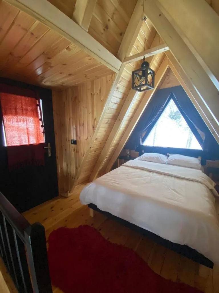 Bed in Sapanca Çağlayan Bungalow