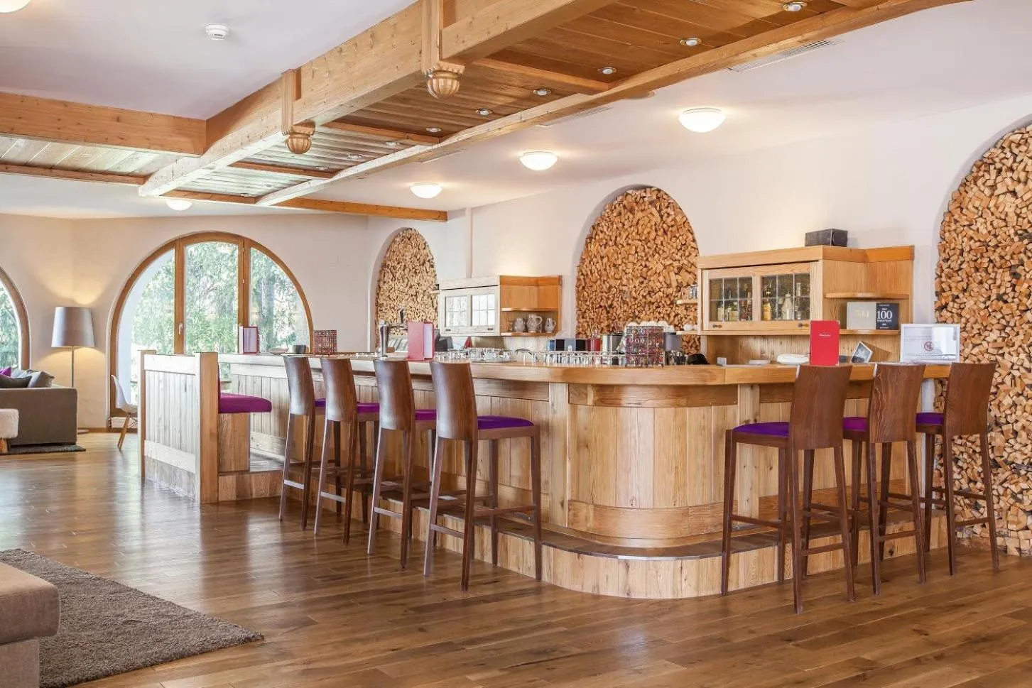 Lounge or bar in Hotel Rosatsch