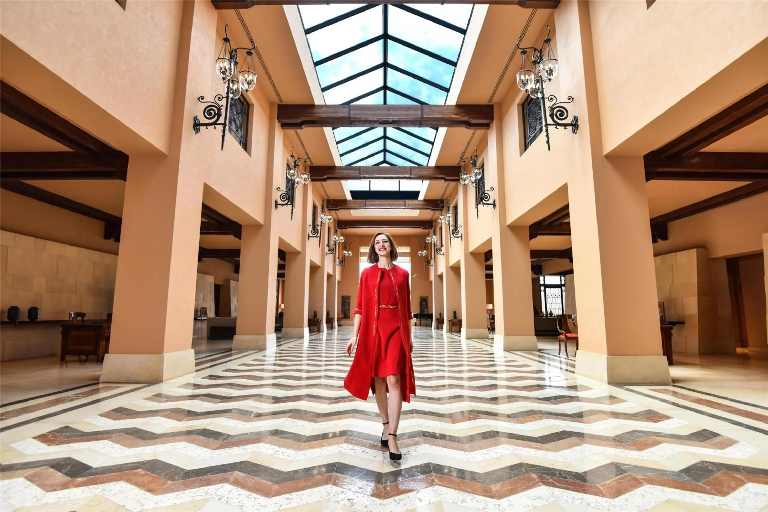 Lobby or reception in Kempinski Hotel Ishtar Dead Sea
