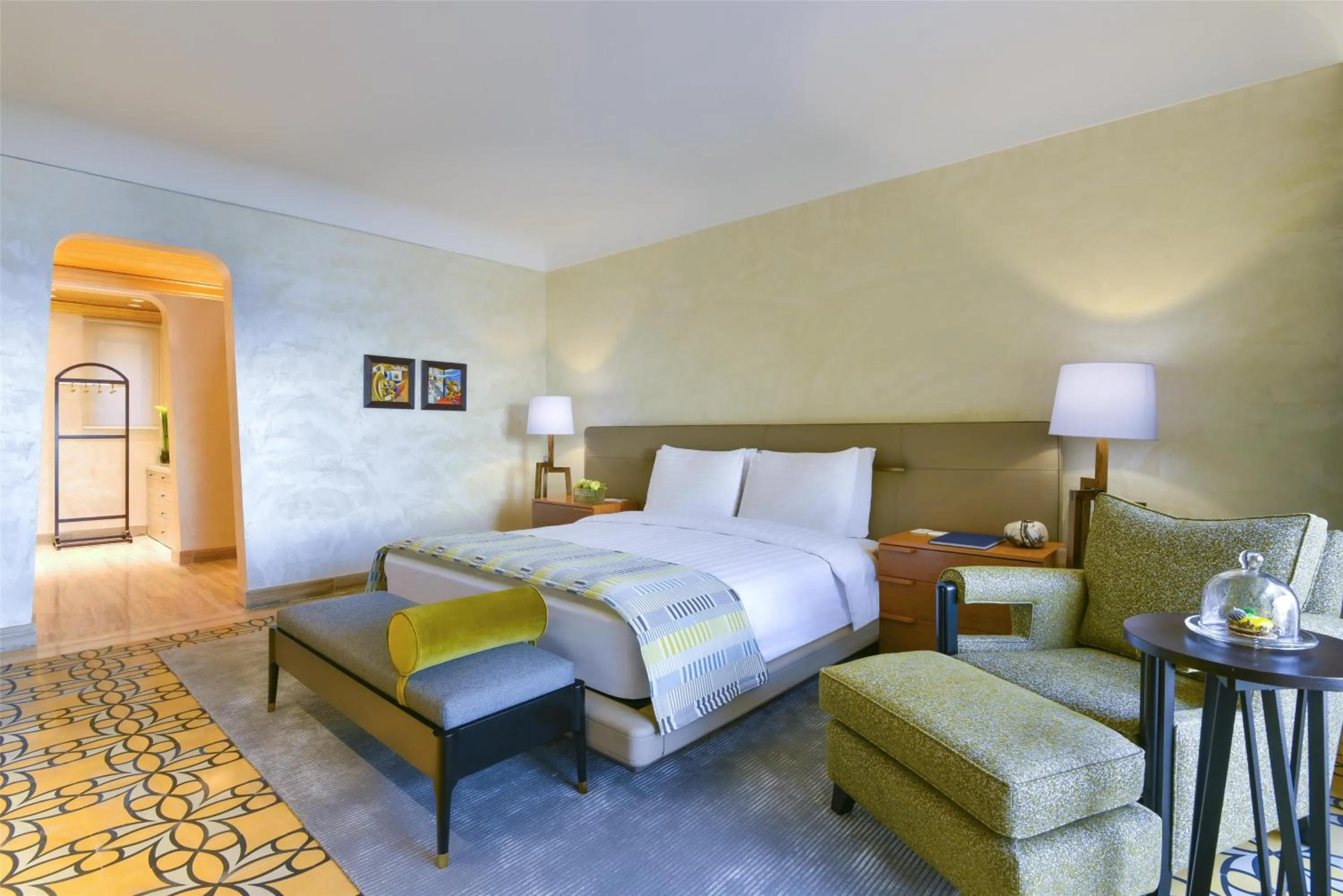 Bedroom, Bed in Kempinski Hotel Ishtar Dead Sea