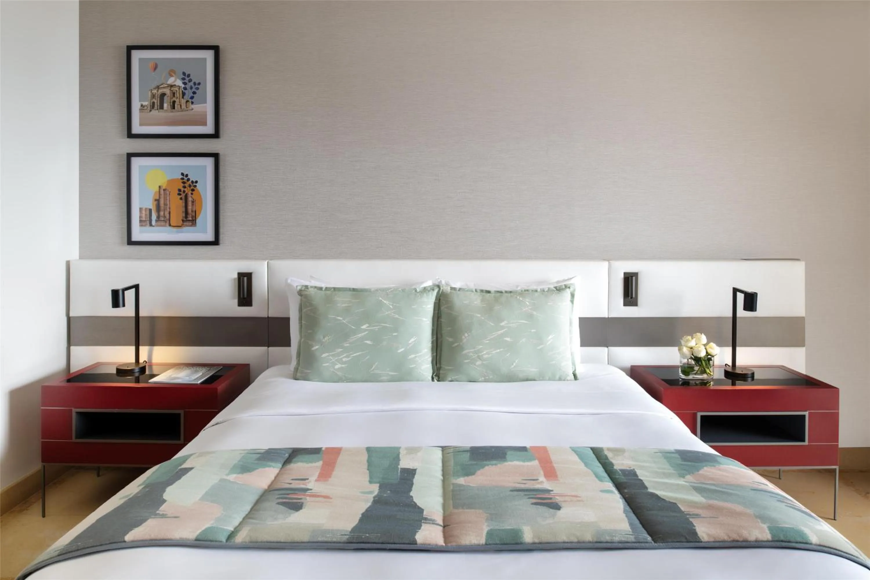 Bedroom, Bed in Kempinski Hotel Ishtar Dead Sea