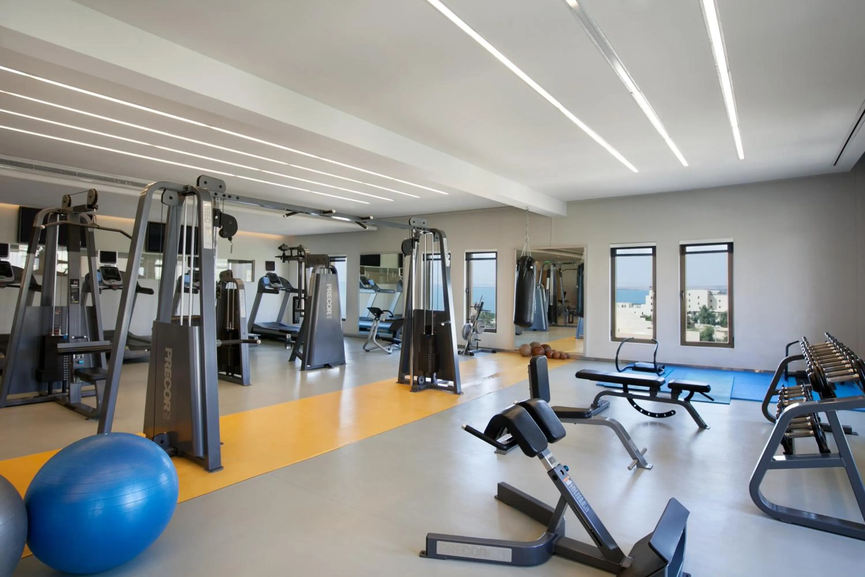Fitness centre/facilities in Kempinski Hotel Ishtar Dead Sea