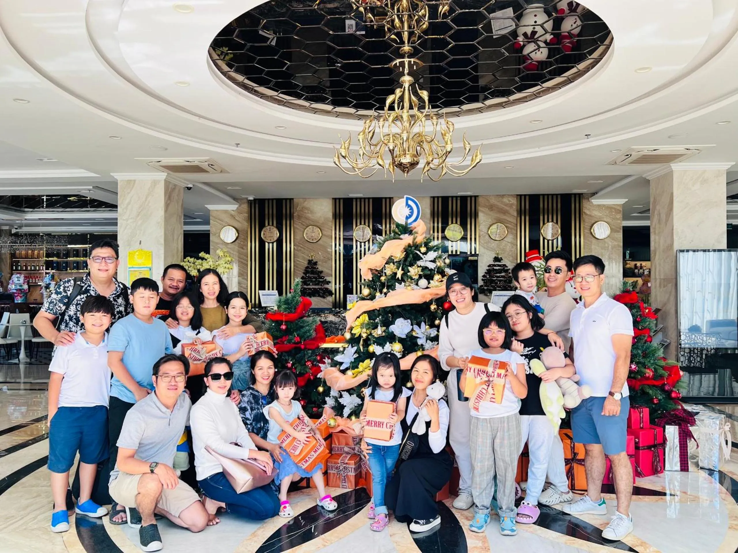 group of guests in Sandals Vista Hotel