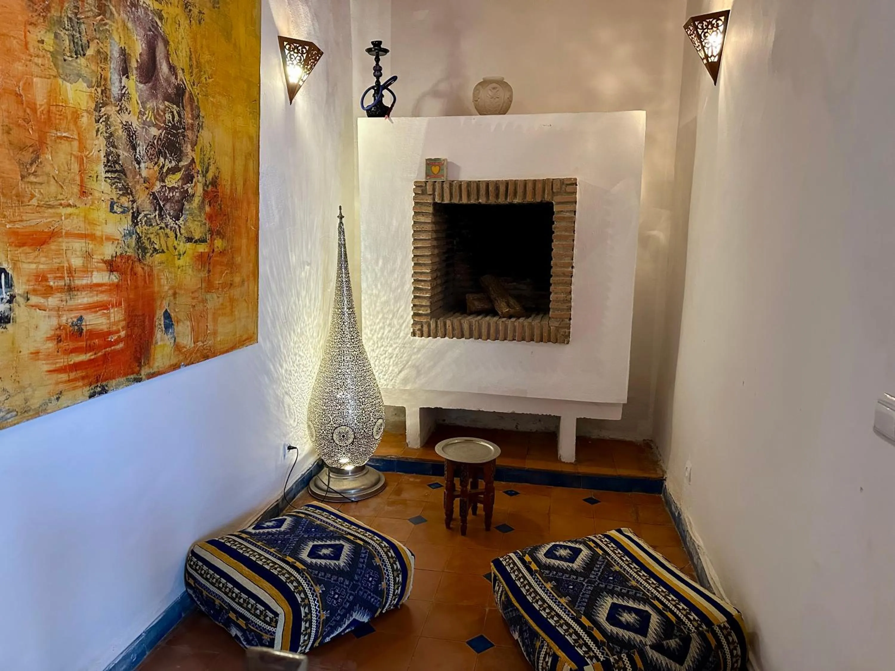 Decorative detail, Bed in Riad Zarka By La Siredrah