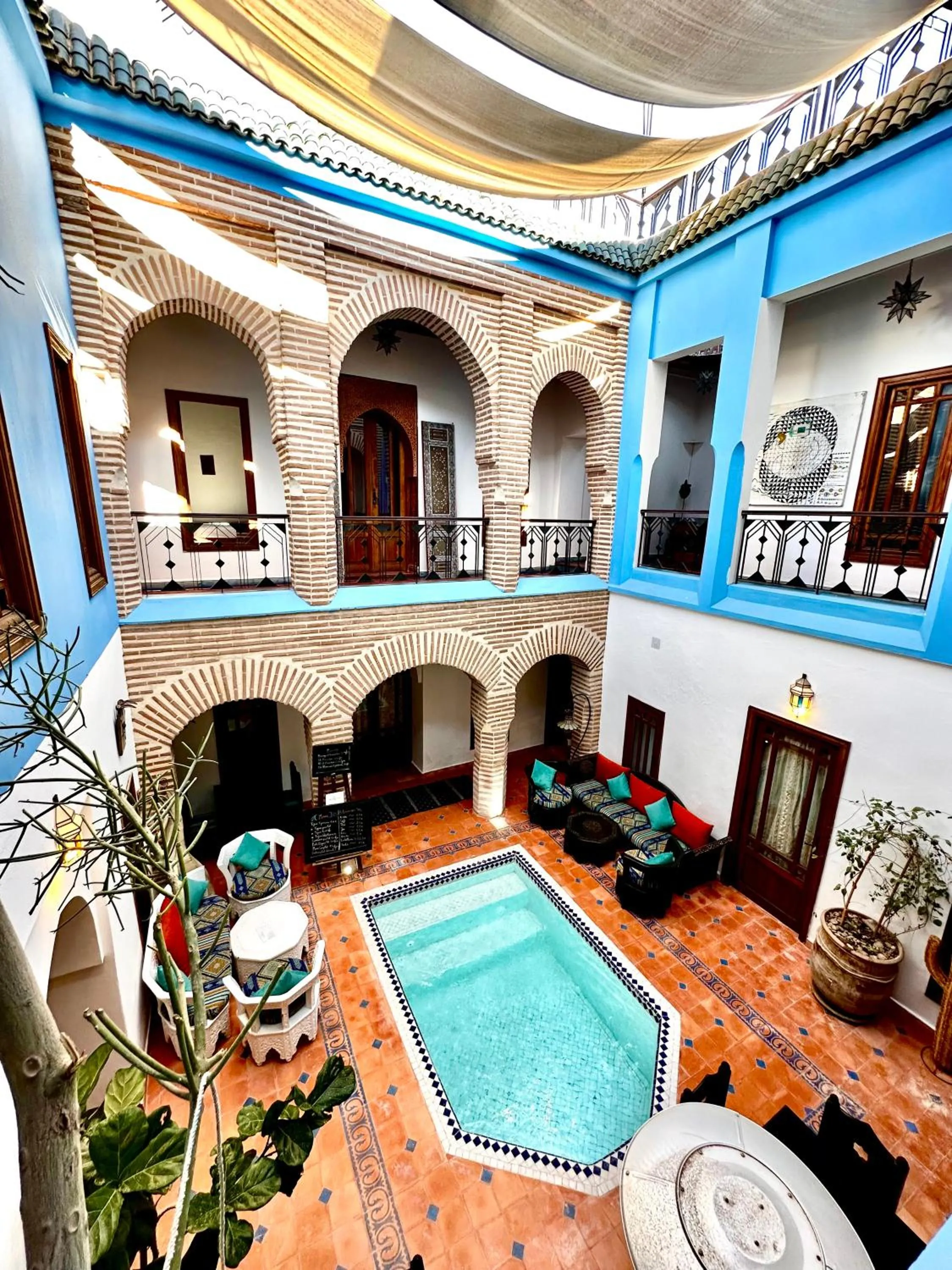 Swimming pool in Riad Zarka By La Siredrah