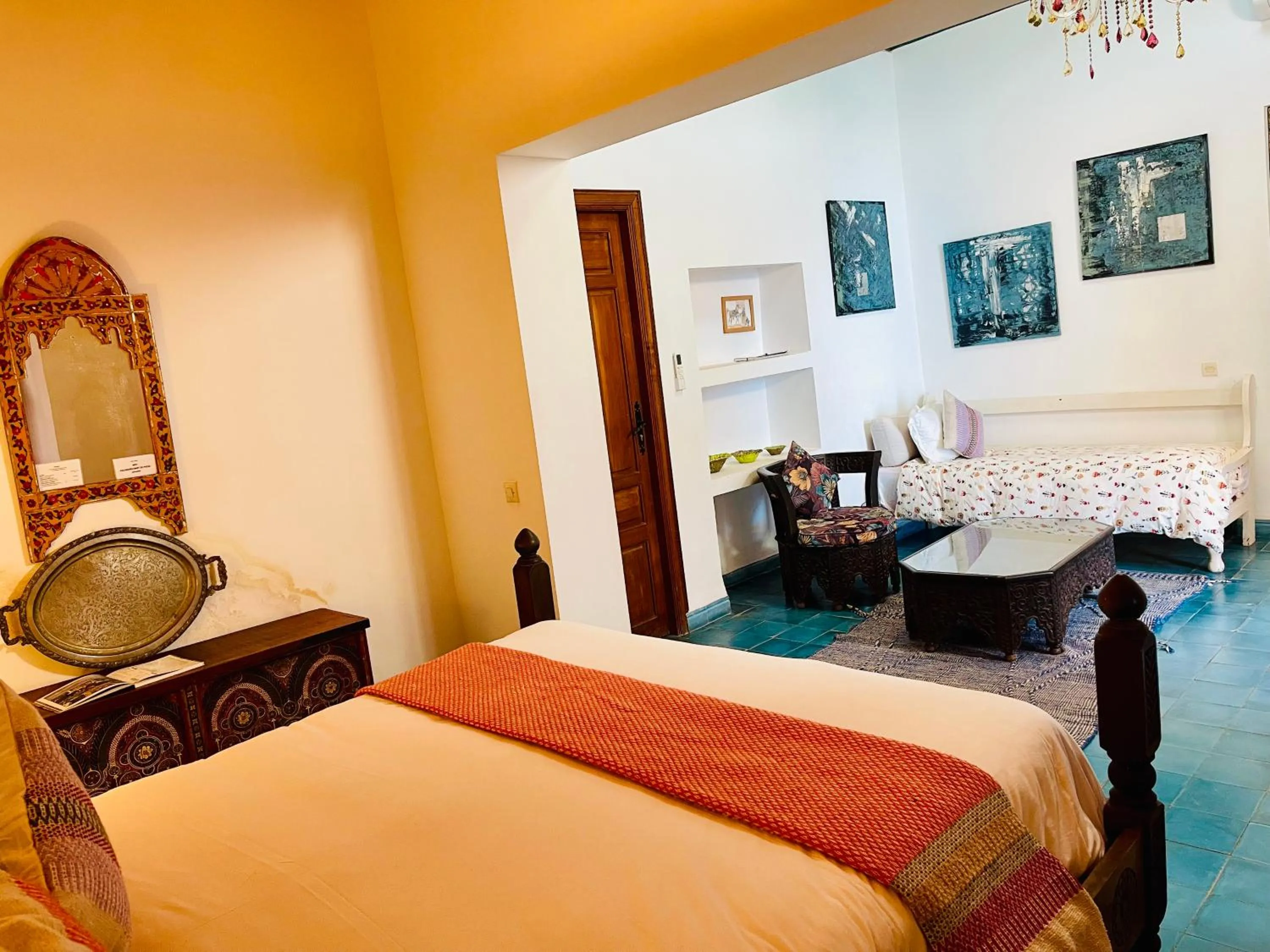 Bed in Riad Zarka By La Siredrah