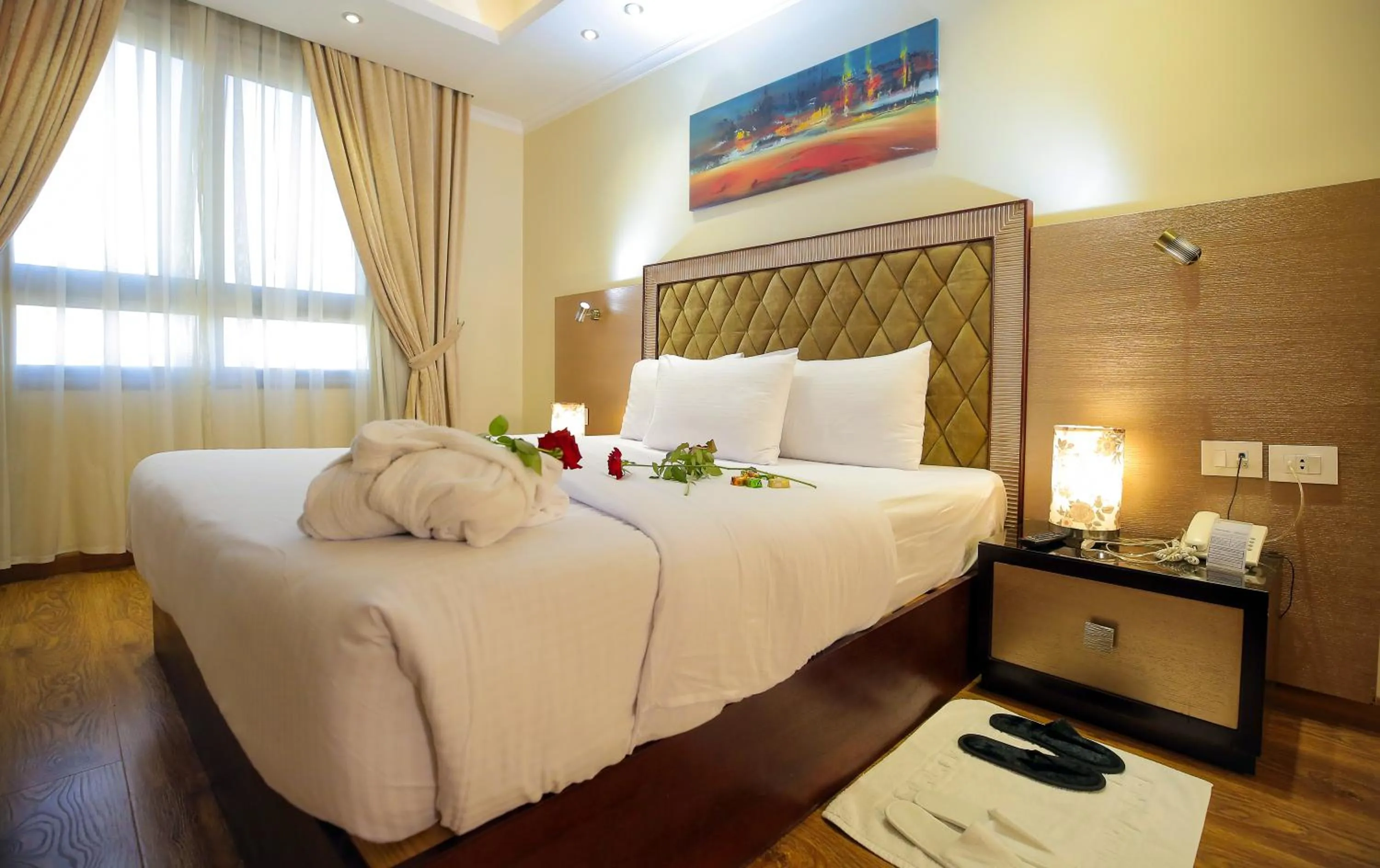 Bed in Cairo Taj Hotels & Suites - Dokki