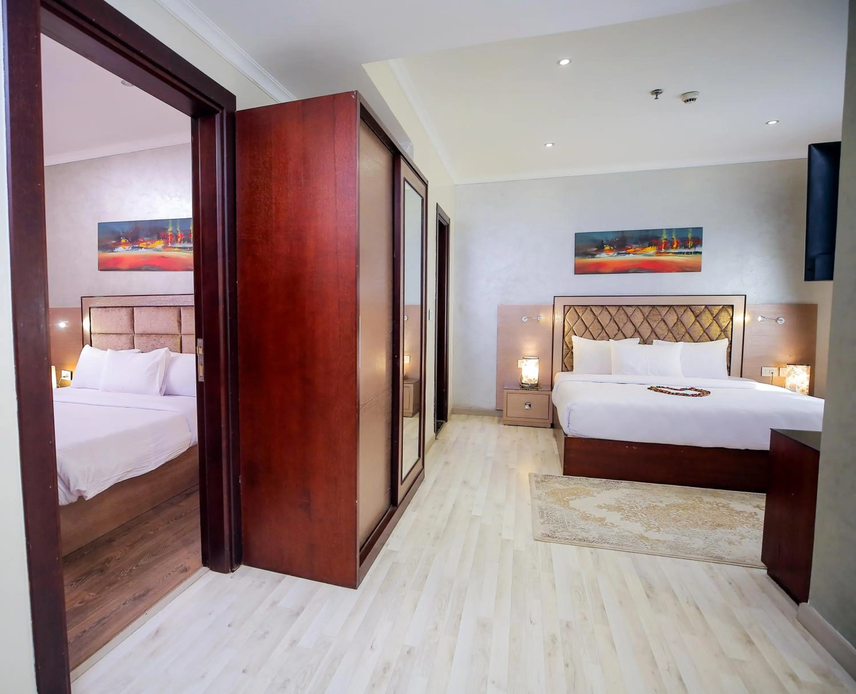 Bed in Cairo Taj Hotels & Suites - Dokki